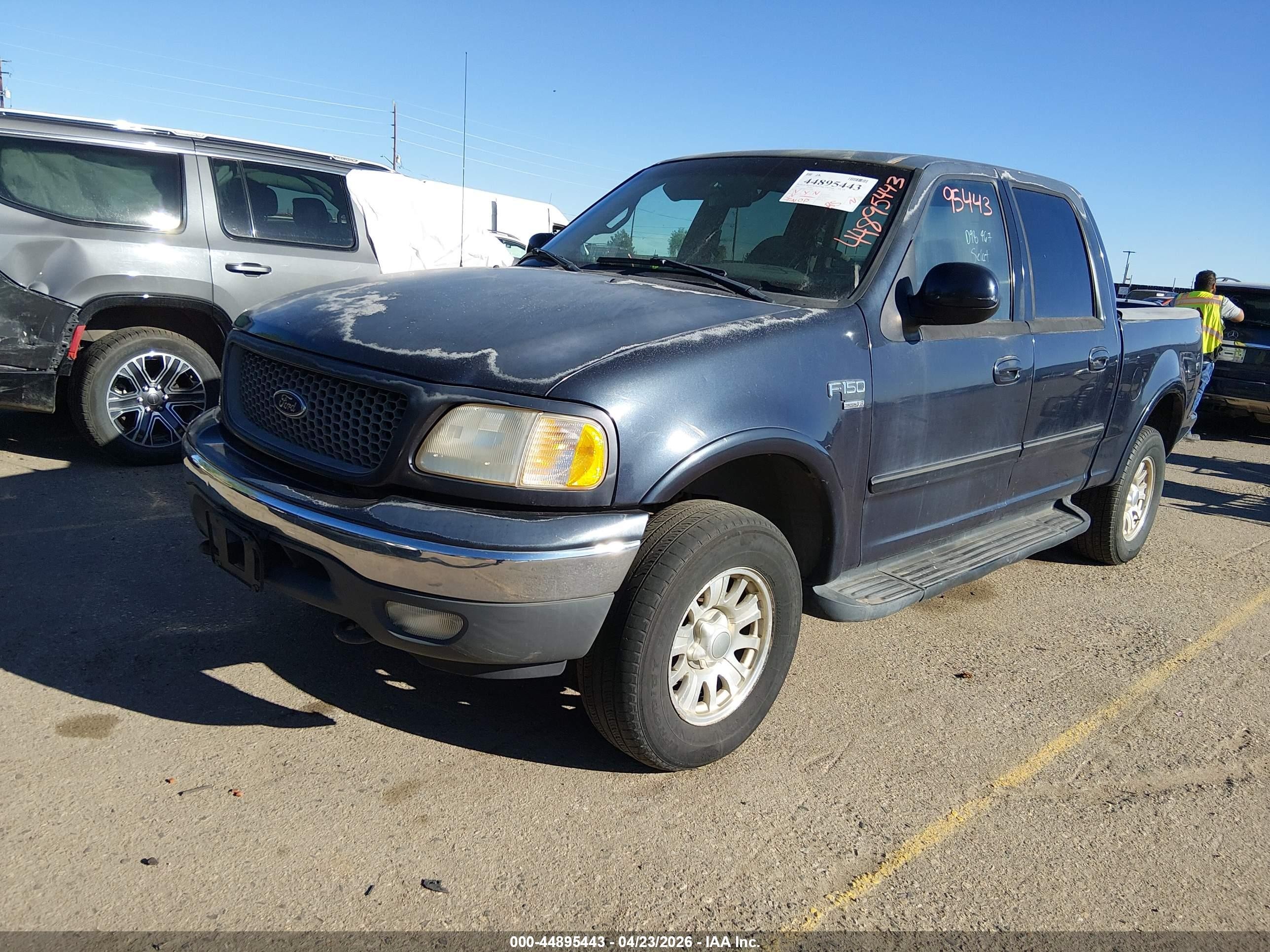 2001 Ford F-150 King Ranch Edition/lariat/xlt Blue vin: 1FTRW08W11KD98467