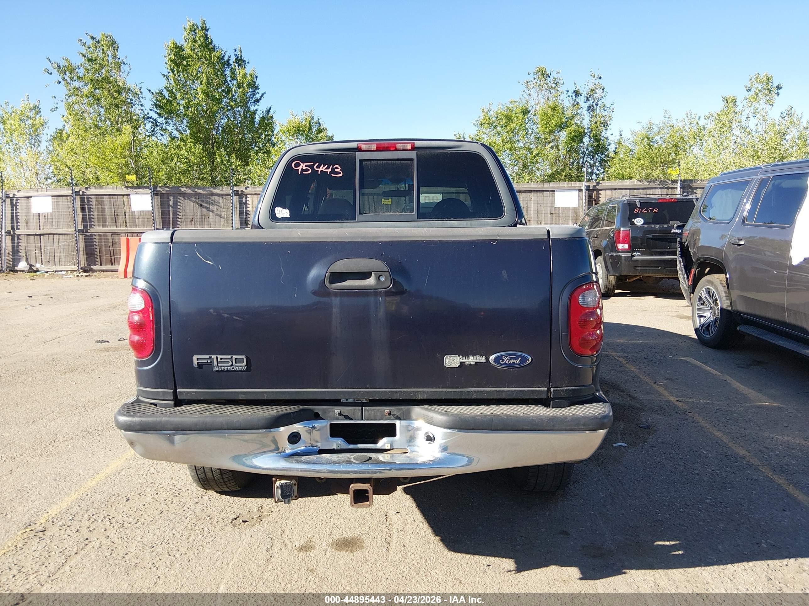 2001 Ford F-150 King Ranch Edition/lariat/xlt Blue vin: 1FTRW08W11KD98467