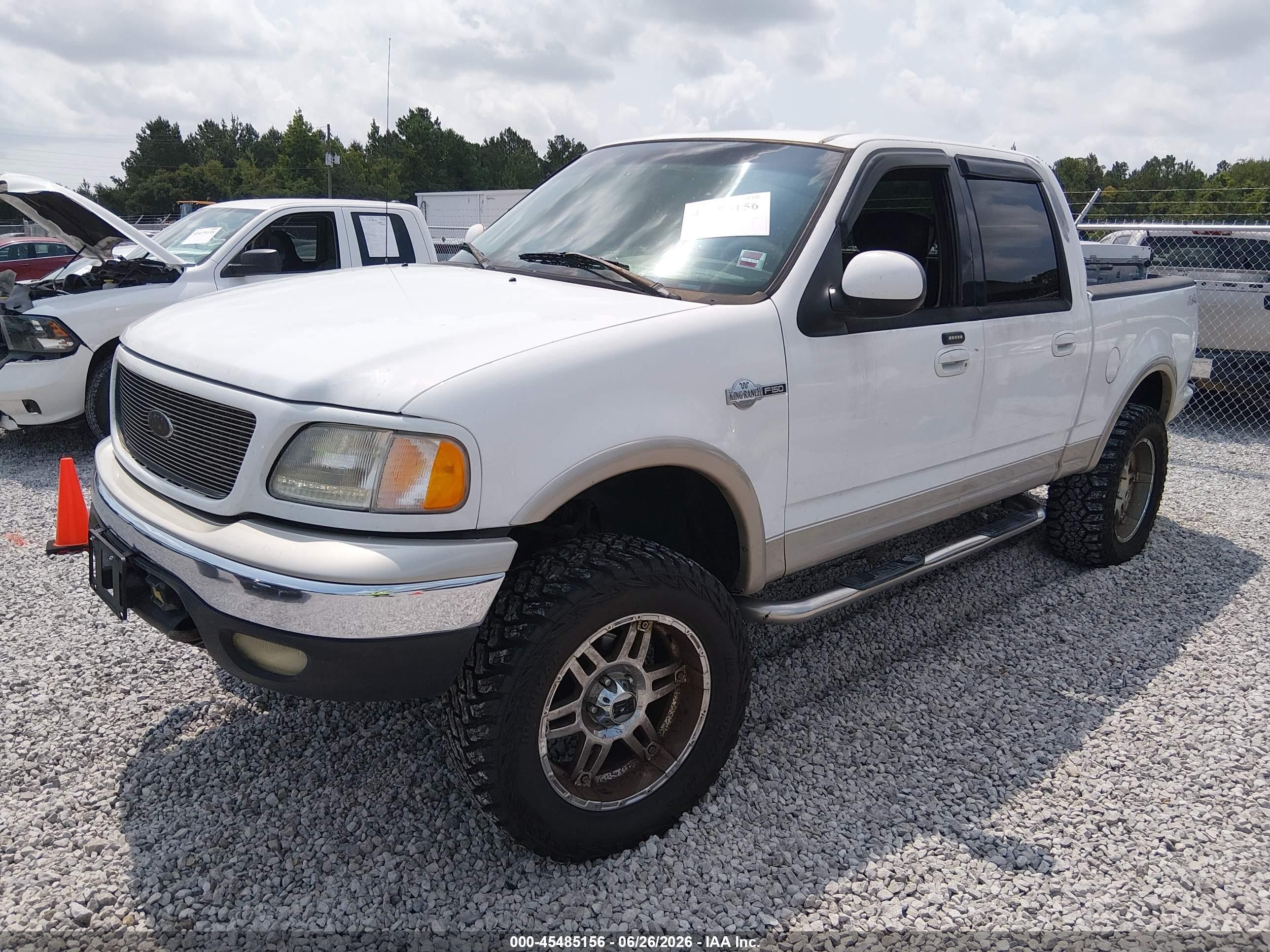 2001 Ford F-150 King Ranch Edition/lariat/xlt Белый vin: 1FTRW08W21KB09564