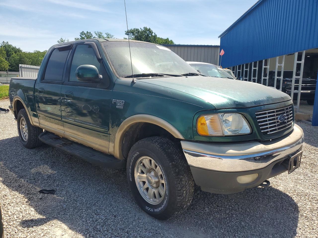 2001 Ford F150 Supercrew Зеленый vin: 1FTRW08W21KD53537