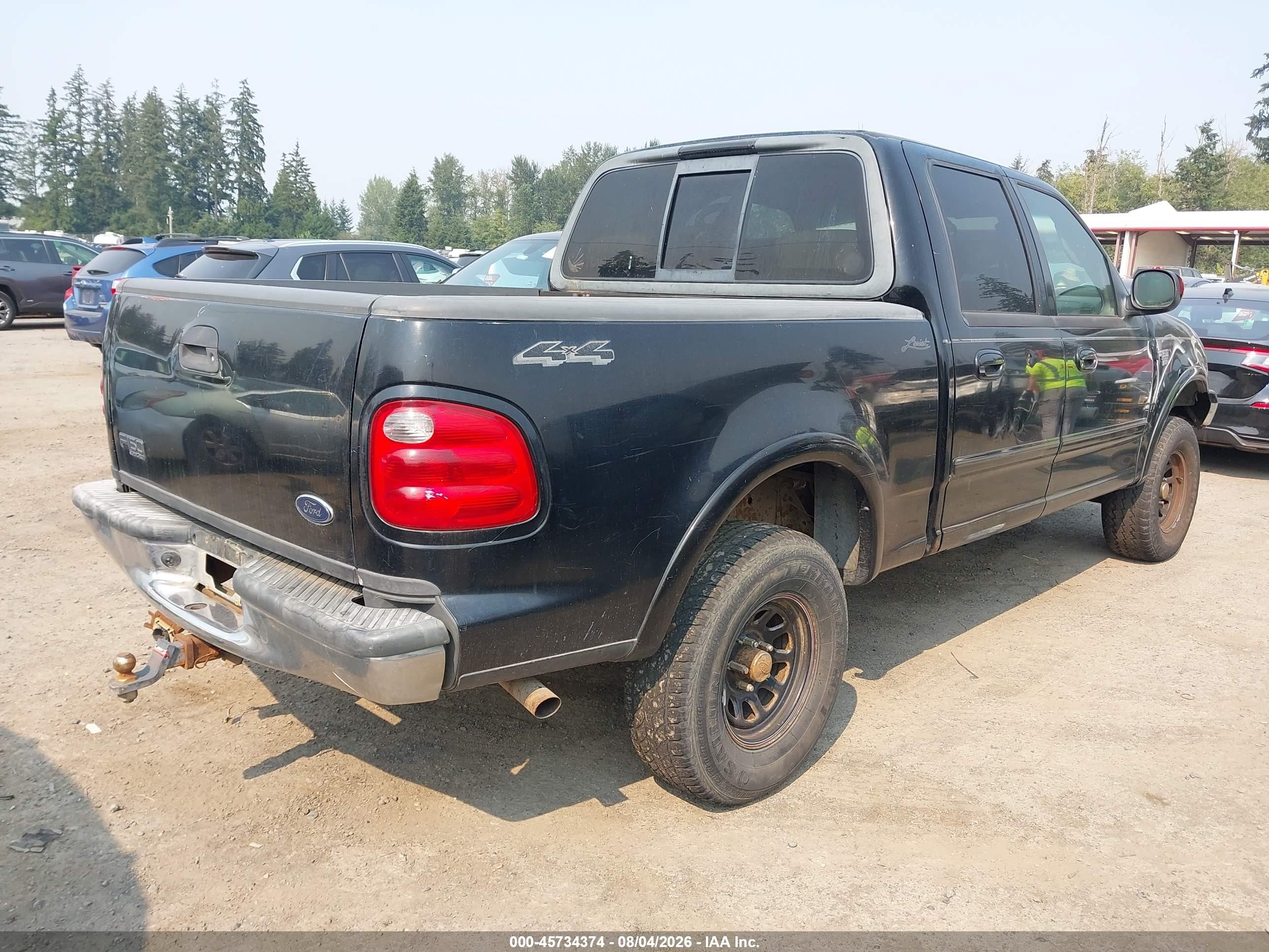 2001 Ford F-150 Supercrew King Ranch/lariat/xlt Blue vin: 1FTRW08W31KB85231