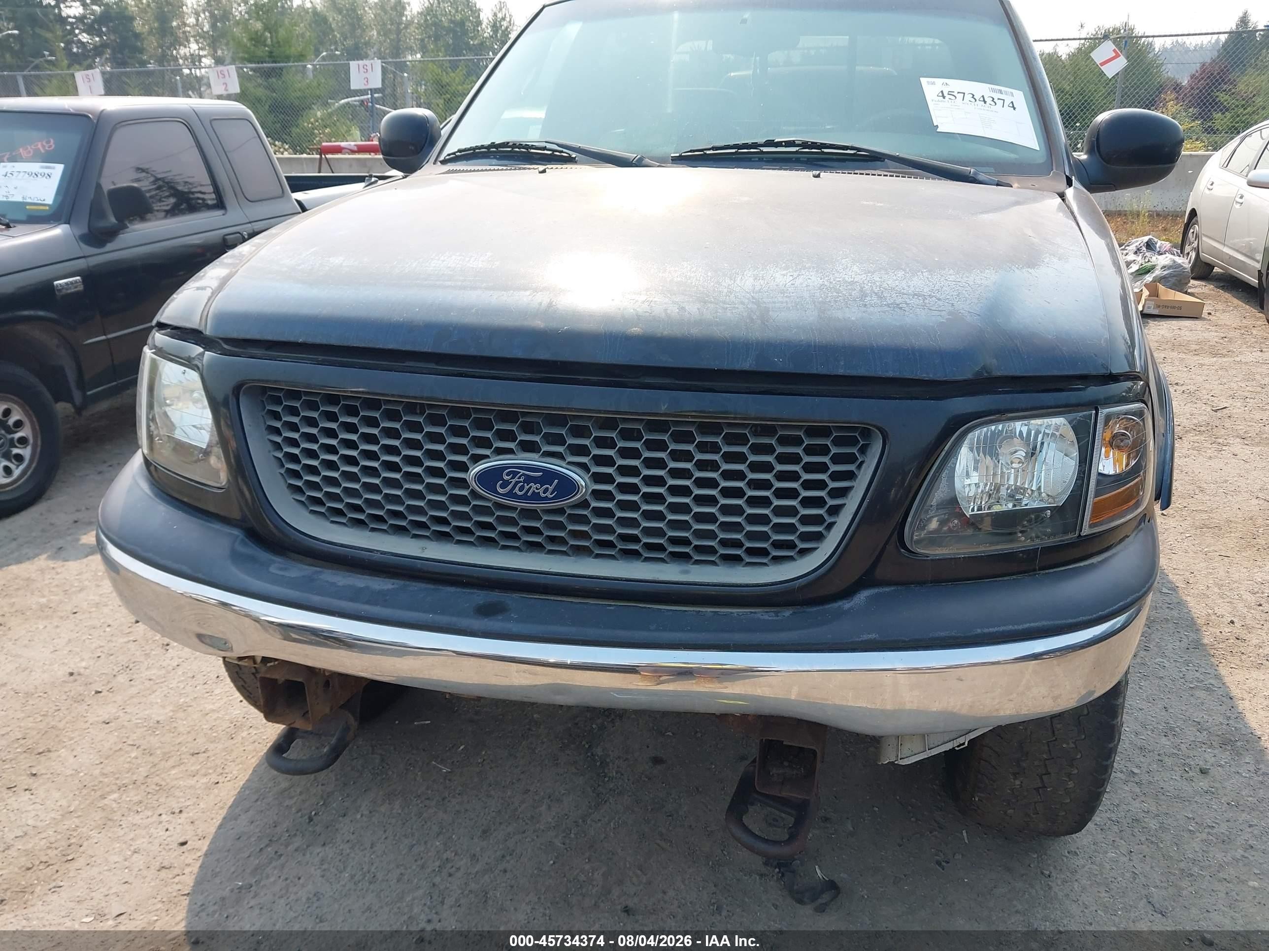 2001 Ford F-150 Supercrew King Ranch/lariat/xlt Blue vin: 1FTRW08W31KB85231