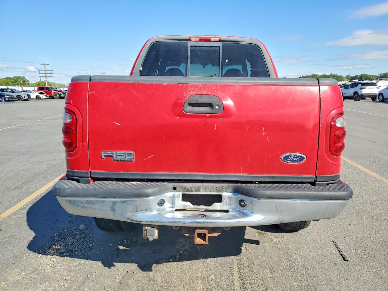 2001 Ford F150 Supercrew Red vin: 1FTRW08W31KE67255