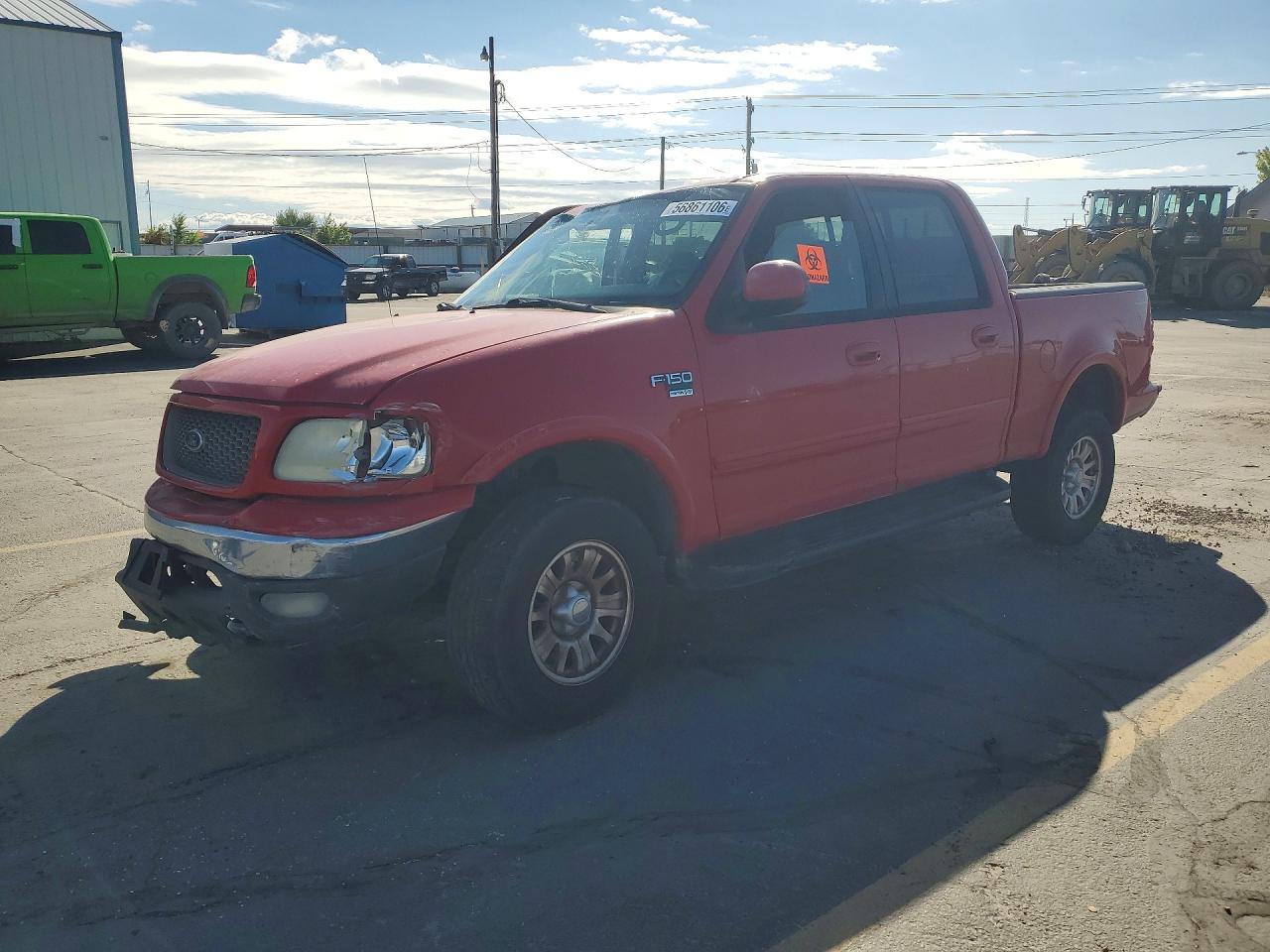 2001 Ford F150 Supercrew Red vin: 1FTRW08W31KE67255