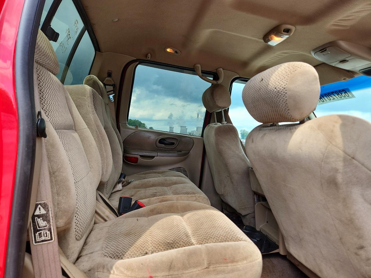 2001 Ford F150 Supercrew Red vin: 1FTRW08W51KB29680