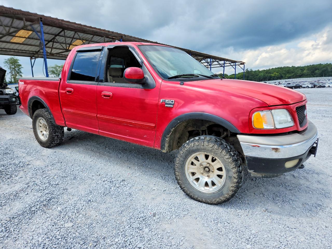 2001 Ford F150 Supercrew Red vin: 1FTRW08W51KB29680