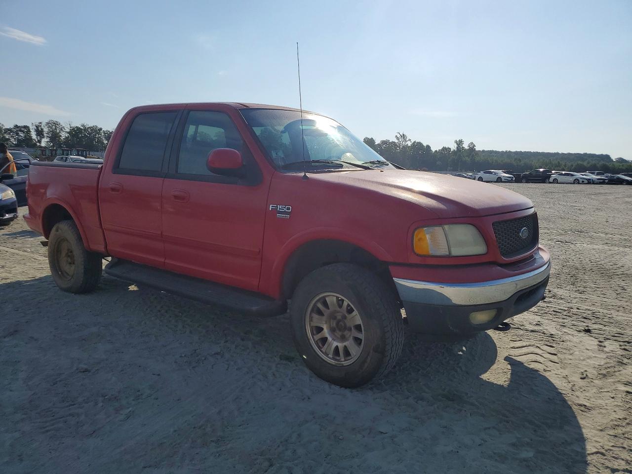 2001 Ford F150 Supercrew Red vin: 1FTRW08W81KE65825