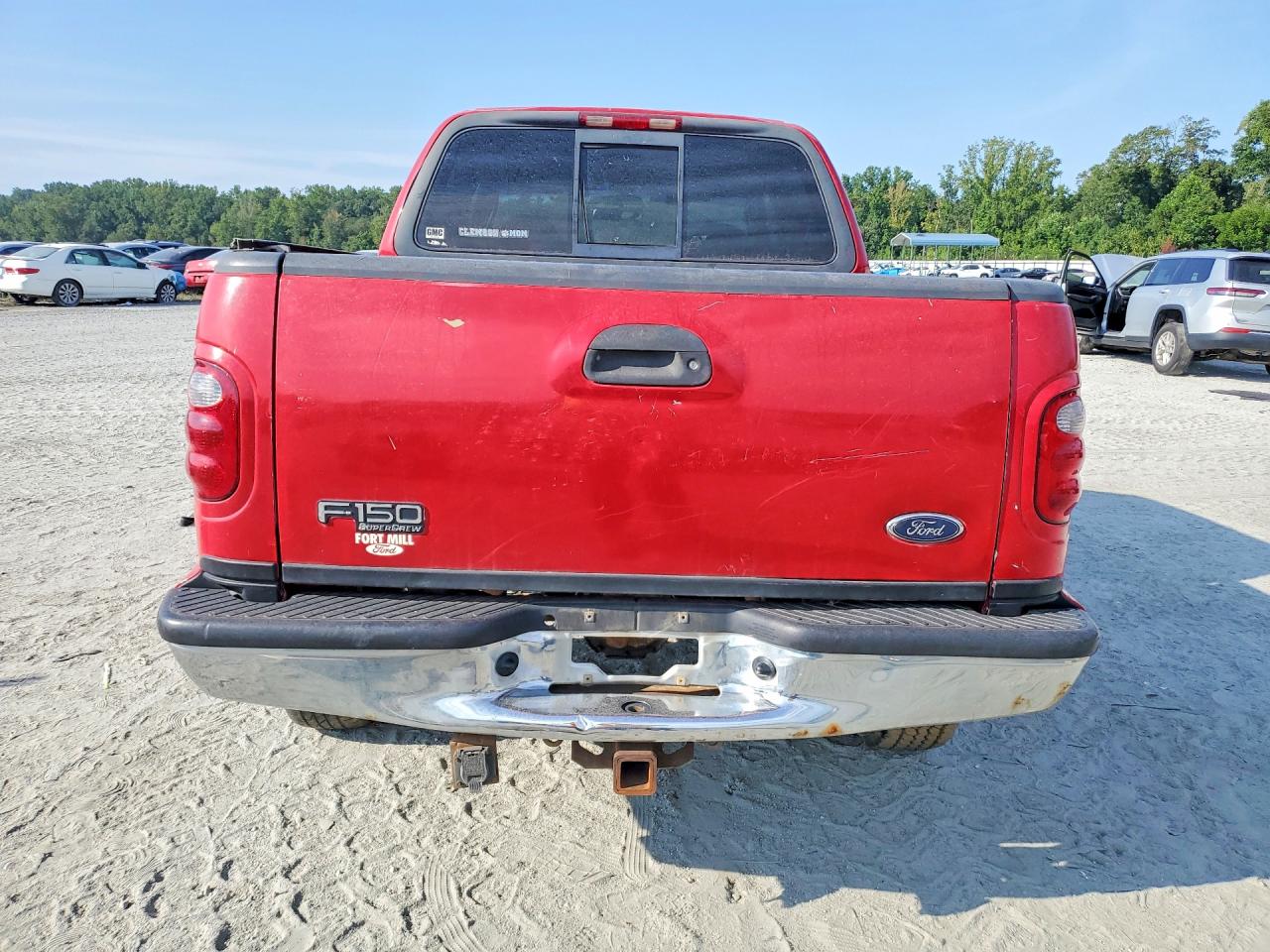 2001 Ford F150 Supercrew Red vin: 1FTRW08W81KE65825