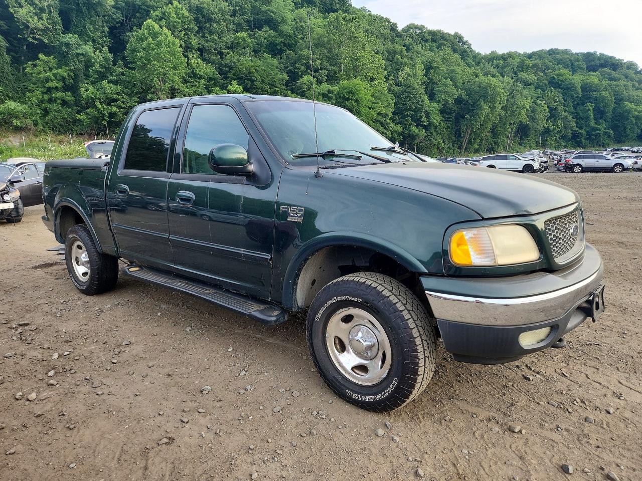2001 Ford F150 Supercrew Green vin: 1FTRW08W81KF81185