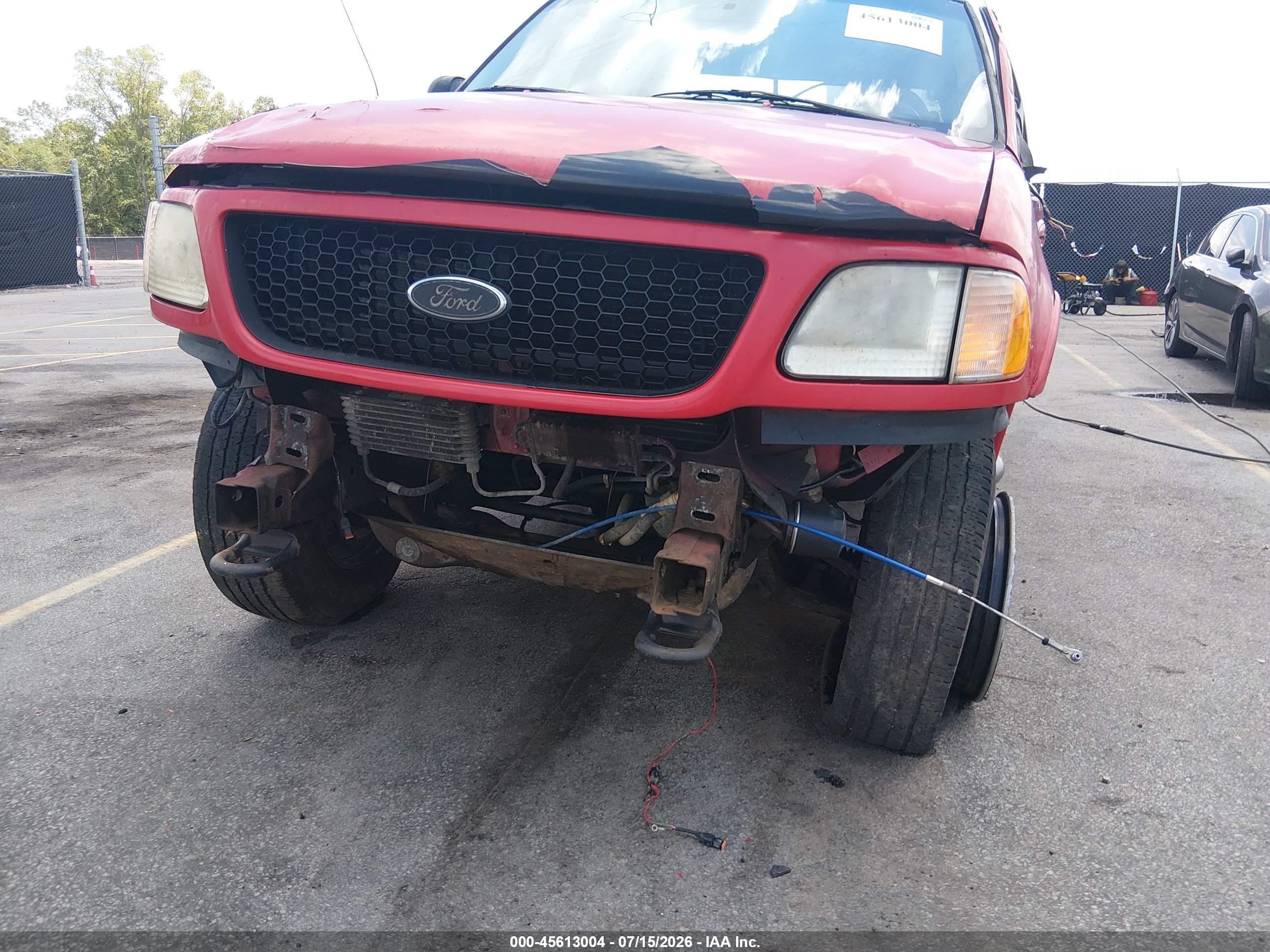 2001 Ford F-150 King Ranch Edition/lariat/xlt Red vin: 1FTRW08W91KE24832