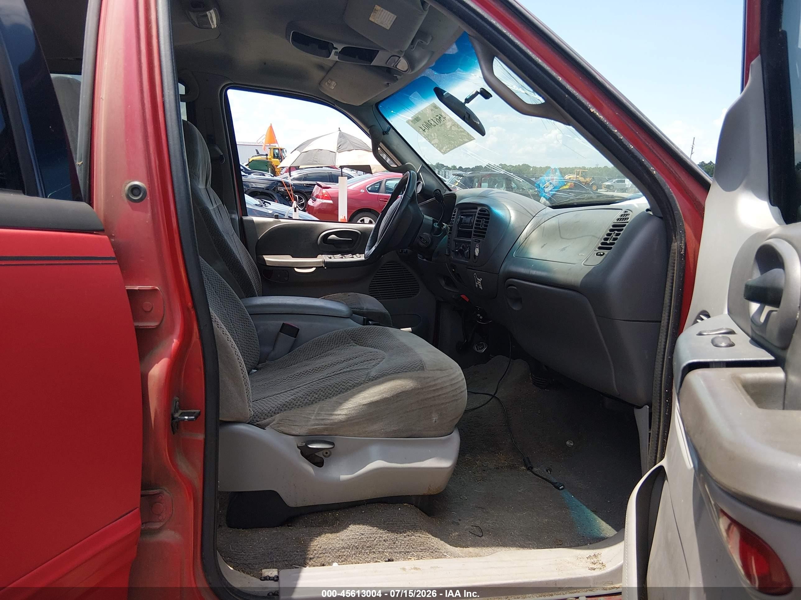 2001 Ford F-150 King Ranch Edition/lariat/xlt Red vin: 1FTRW08W91KE24832