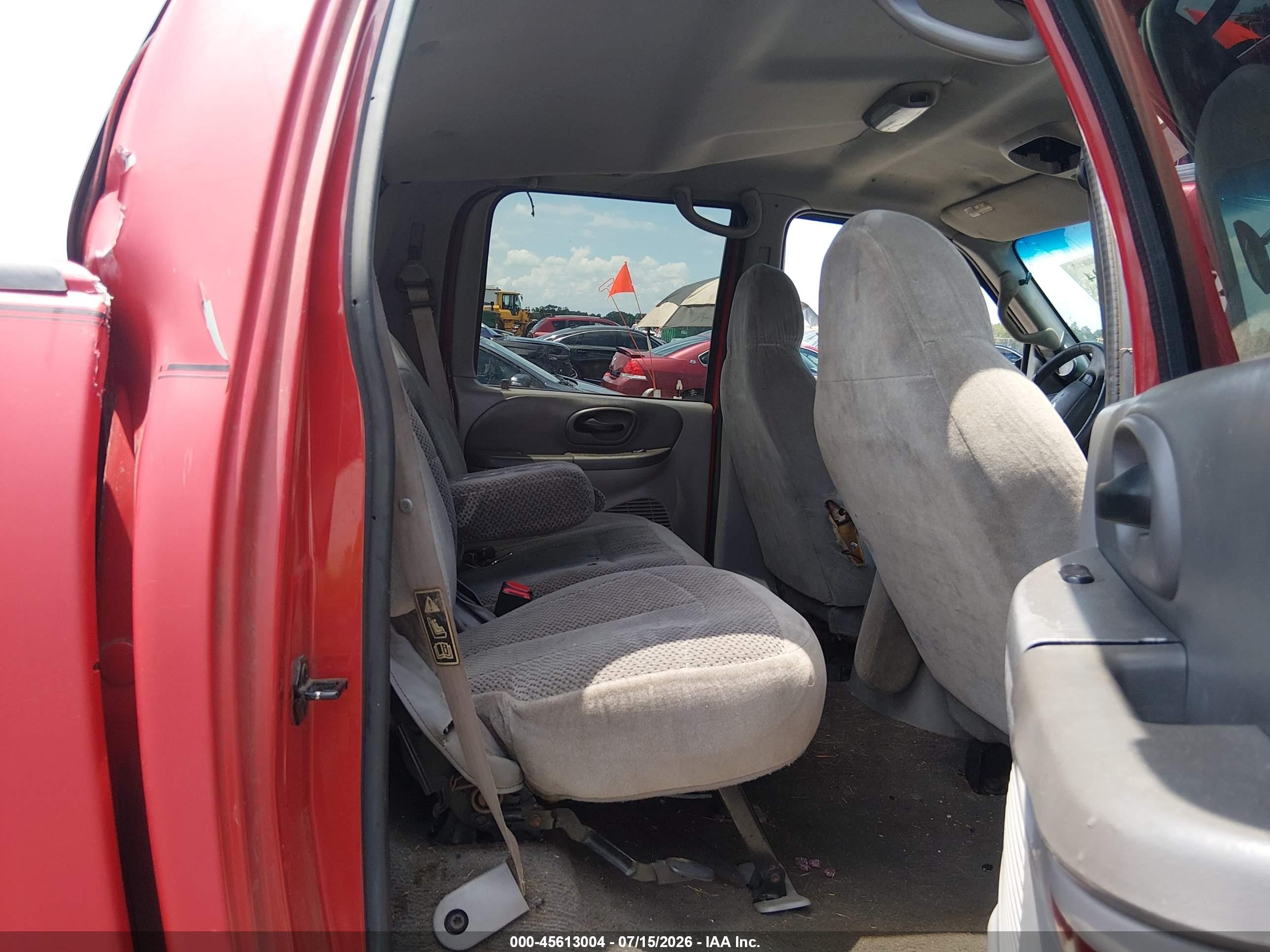 2001 Ford F-150 King Ranch Edition/lariat/xlt Red vin: 1FTRW08W91KE24832