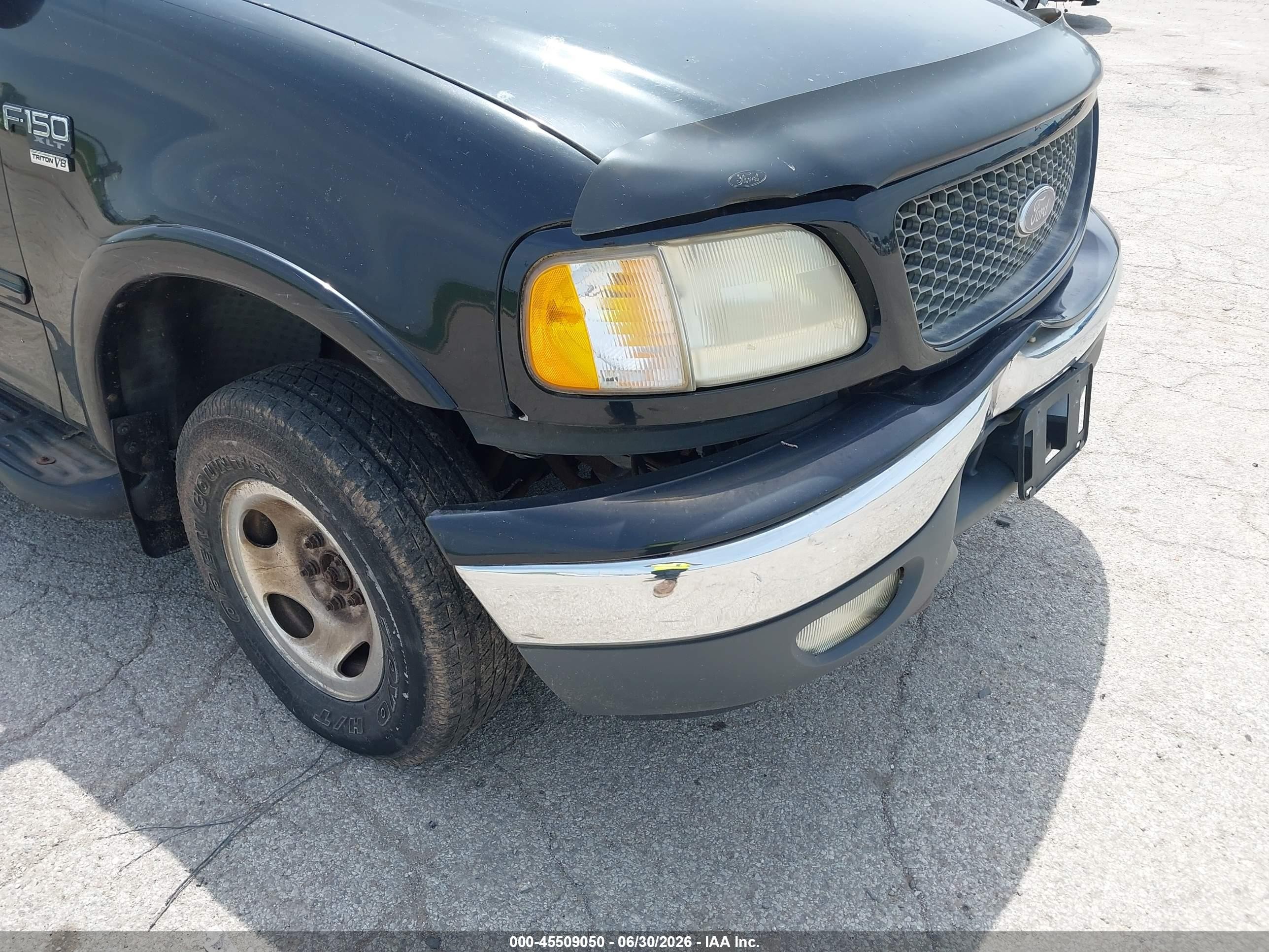 2001 Ford F-150 King Ranch Edition/lariat/xlt Black vin: 1FTRW08WX1KF89465