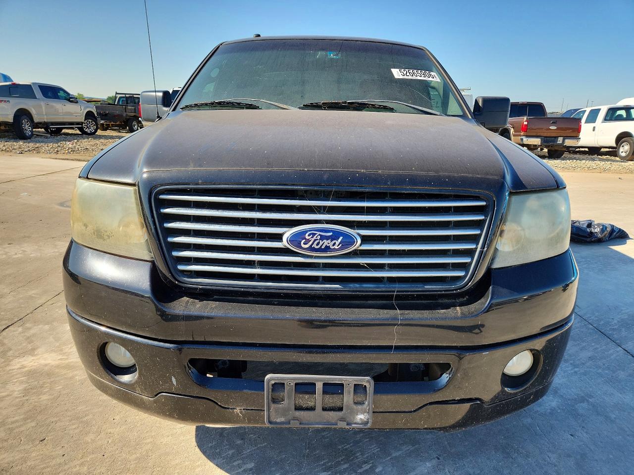 2007 Ford F150 Supercrew Черный vin: 1FTRW12507FB02295