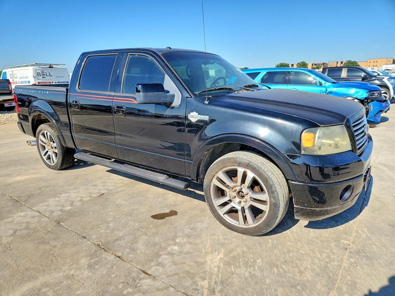 2007 Ford F150 Supercrew Черный vin: 1FTRW12507FB02295