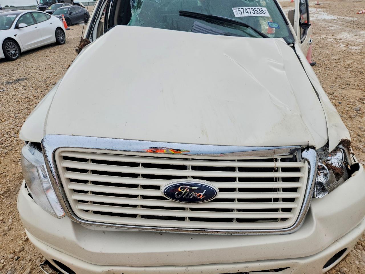 2008 Ford F150 Supercrew Cream vin: 1FTRW12518FA10162