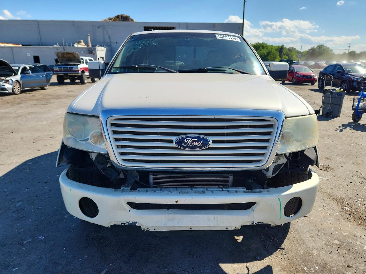 2008 Ford F150 Supercrew White vin: 1FTRW12588FA89278