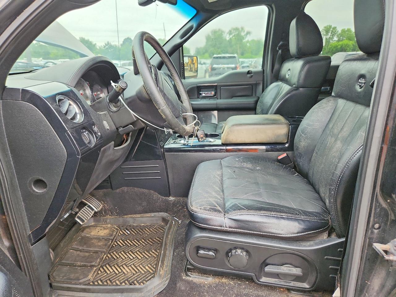 2007 Ford F150 Supercrew Black vin: 1FTRW12597FA71855