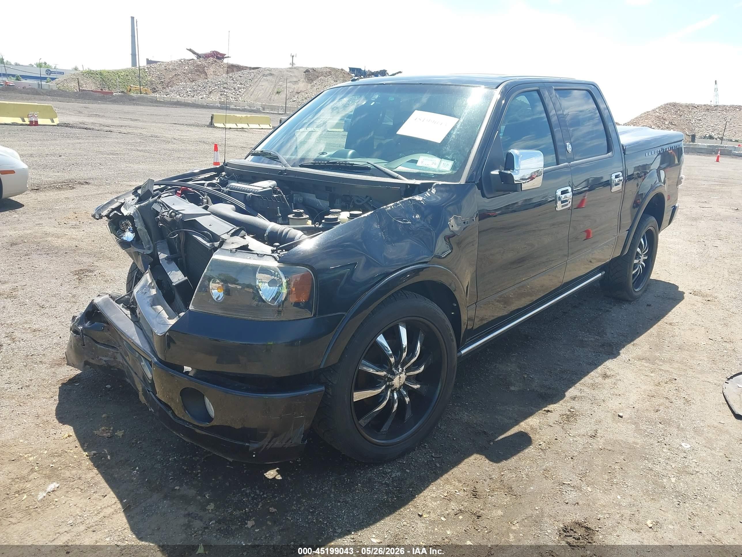 2007 Ford F-150 Lariat Черный vin: 1FTRW12597FB38129