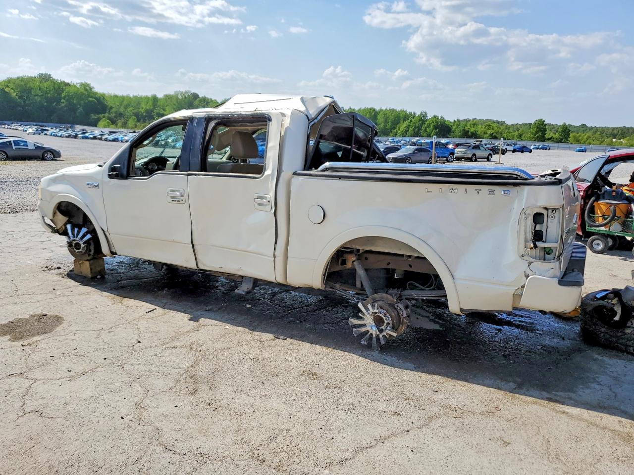 2008 Ford F150 Supercrew White vin: 1FTRW12598FA30028
