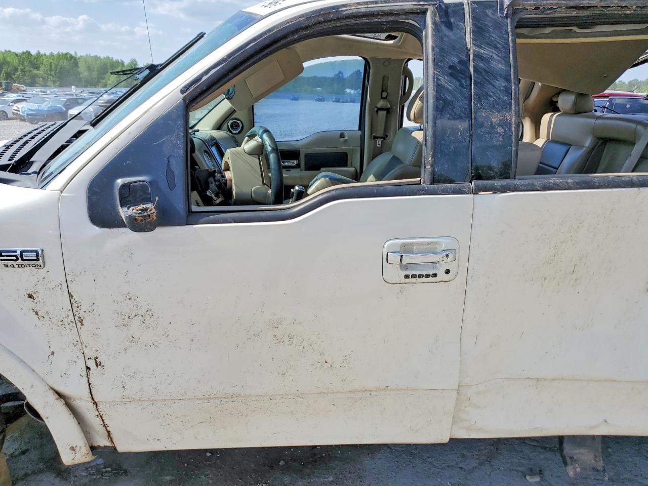 2008 Ford F150 Supercrew White vin: 1FTRW12598FA30028