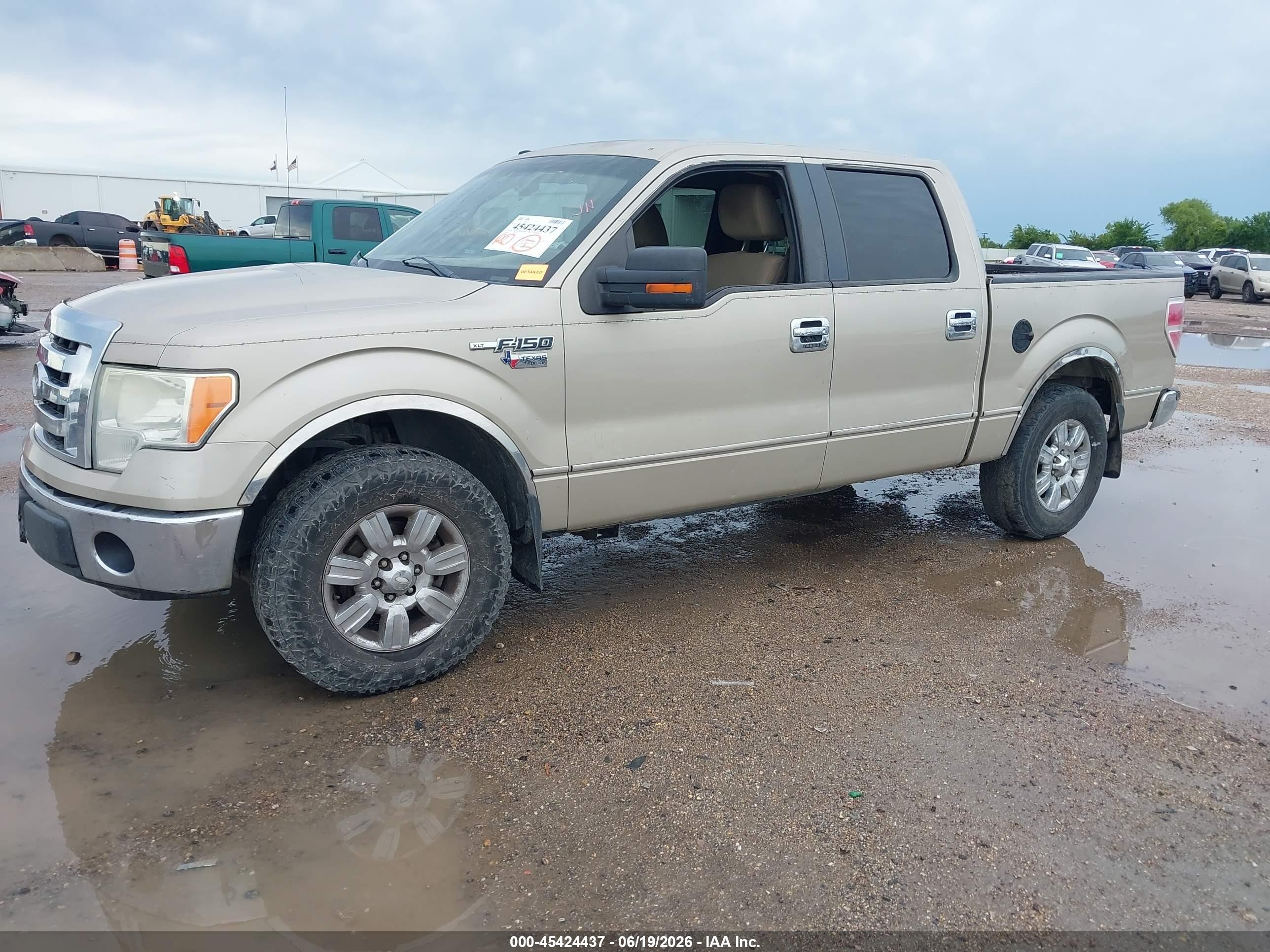 2009 Ford F-150 Xl/xlt Beige vin: 1FTRW12809FA12061
