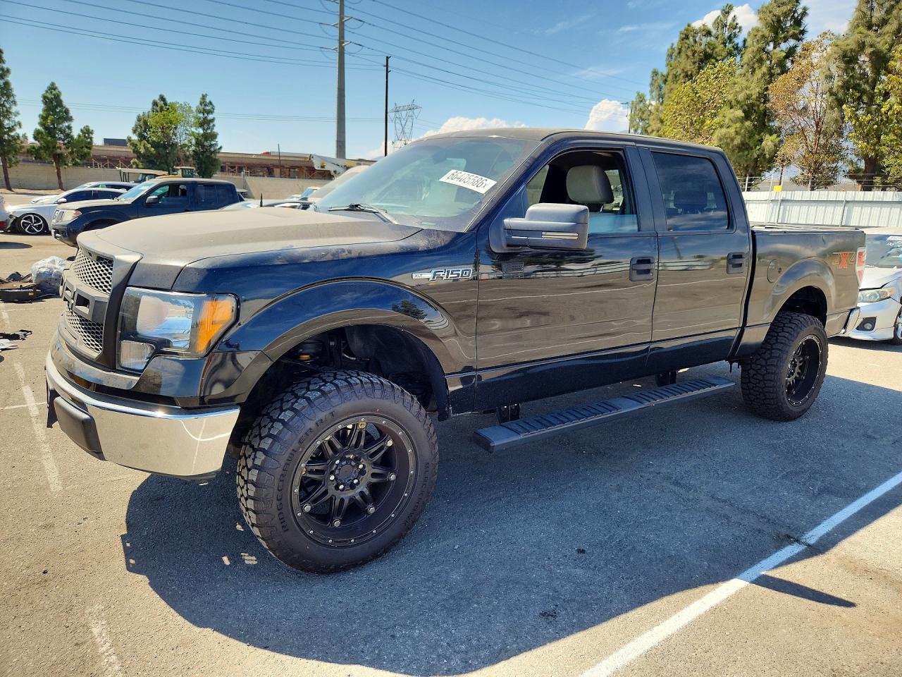 2009 Ford F150 Supercrew Black vin: 1FTRW12829KB49588
