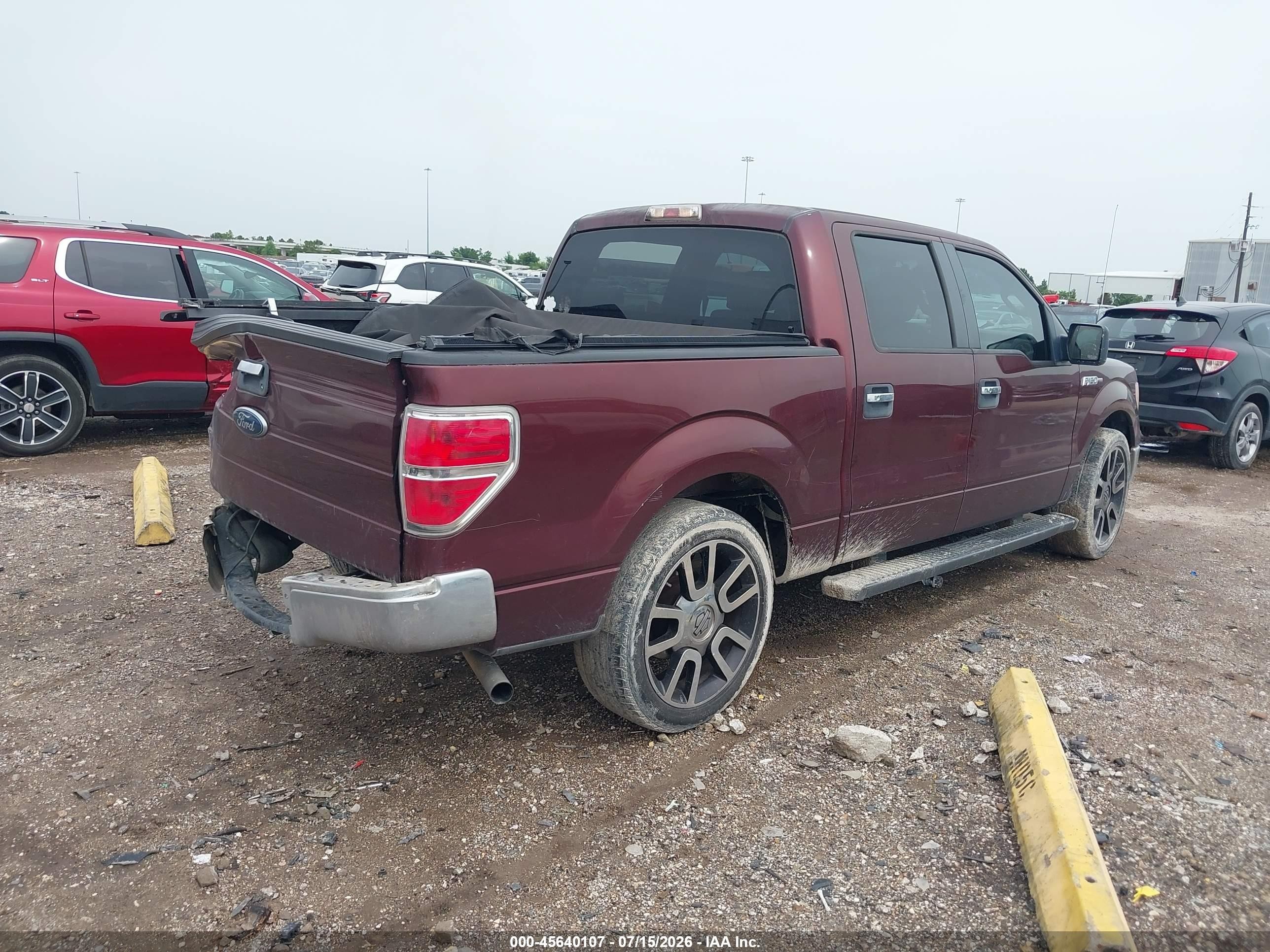 2009 Ford F-150 Xl/xlt Red vin: 1FTRW12829KB87810