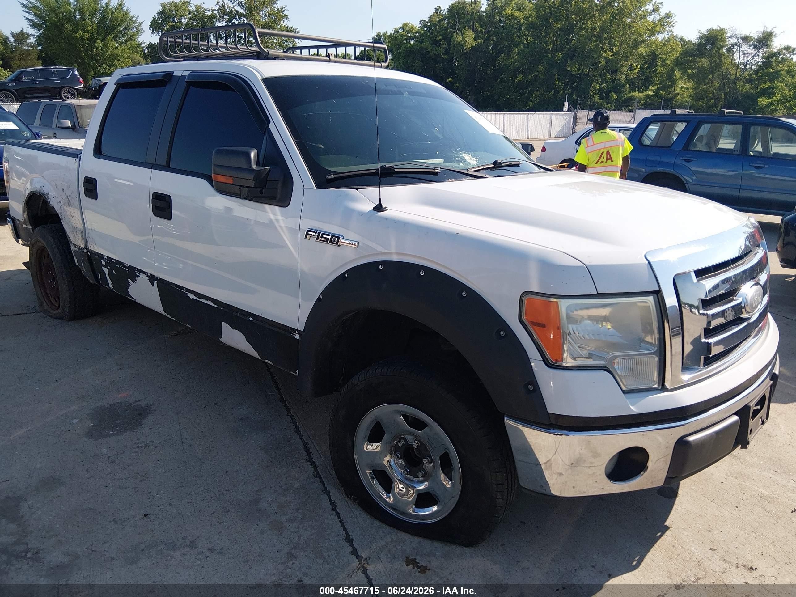 2009 Ford F-150 Xl/xlt White vin: 1FTRW12839FA75896