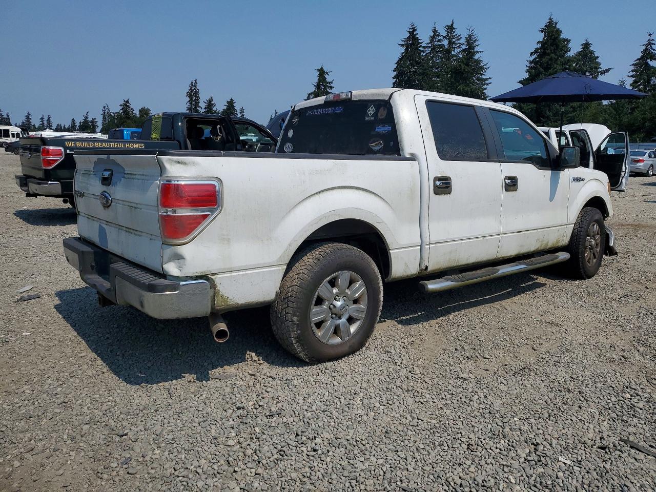 2009 Ford F150 Supercrew White vin: 1FTRW12839KC79069
