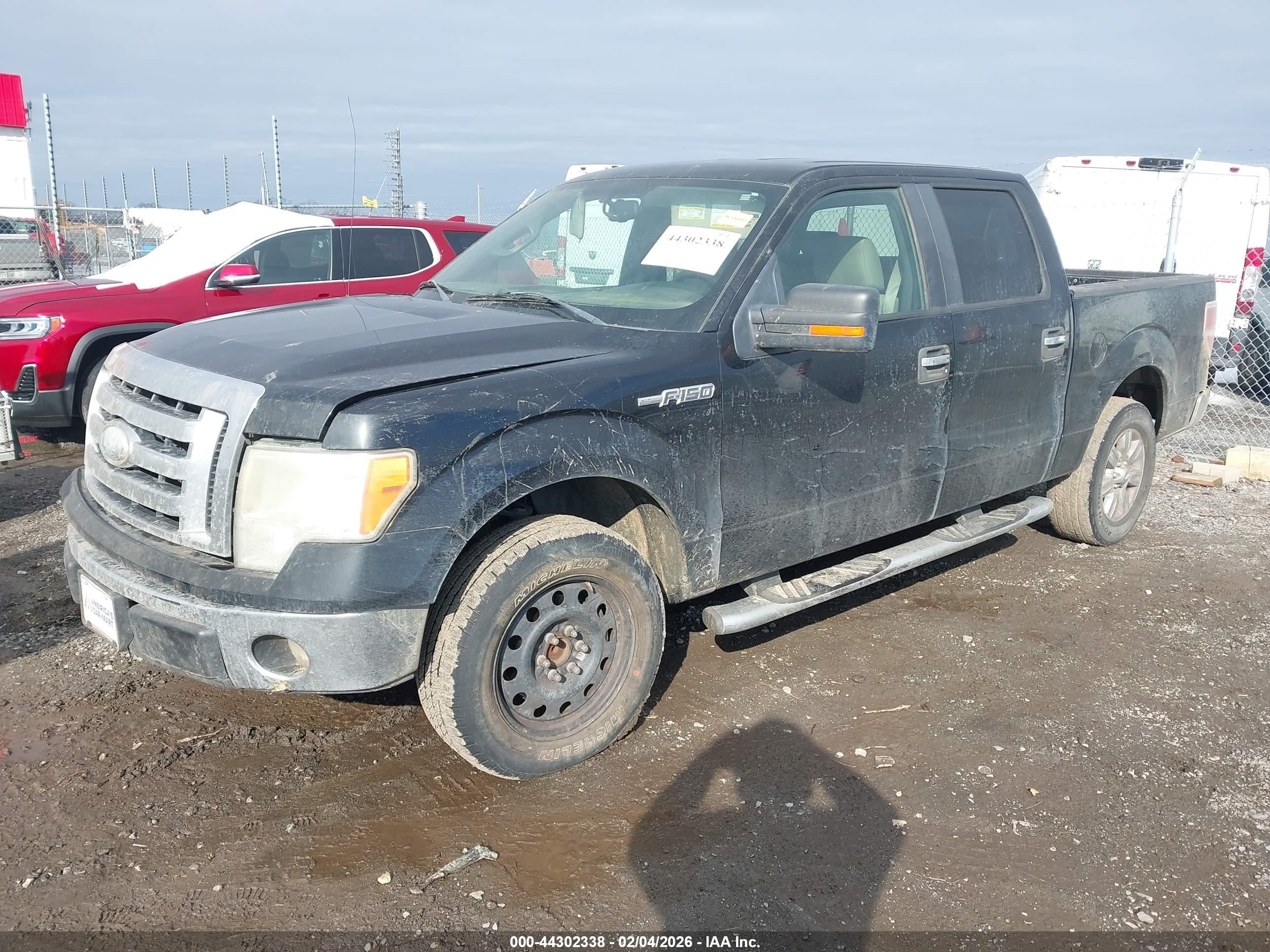 2009 Ford F-150 Xl/xlt Black vin: 1FTRW12849FA79245