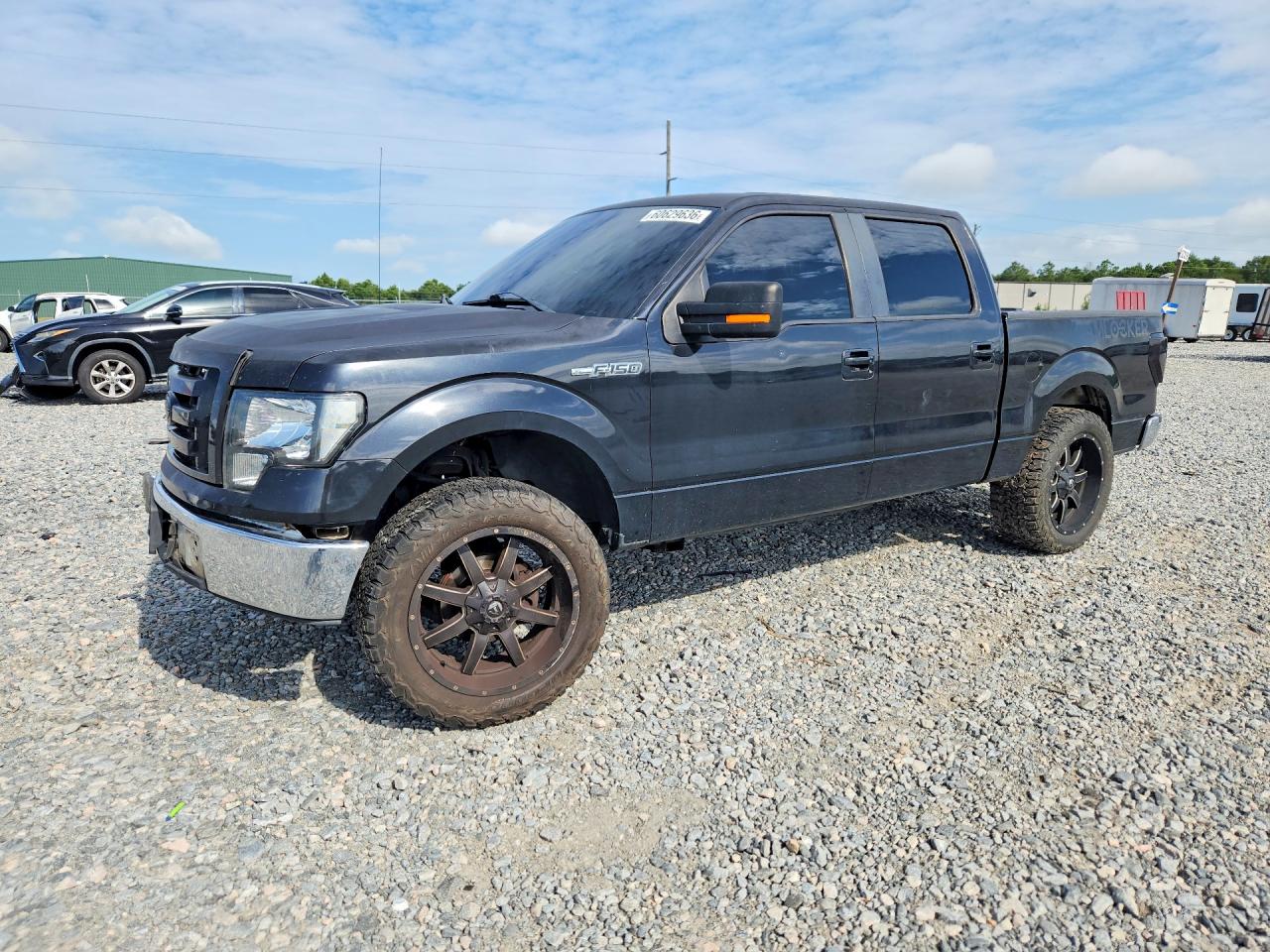 2009 Ford F150 Supercrew Black vin: 1FTRW12849FA92903