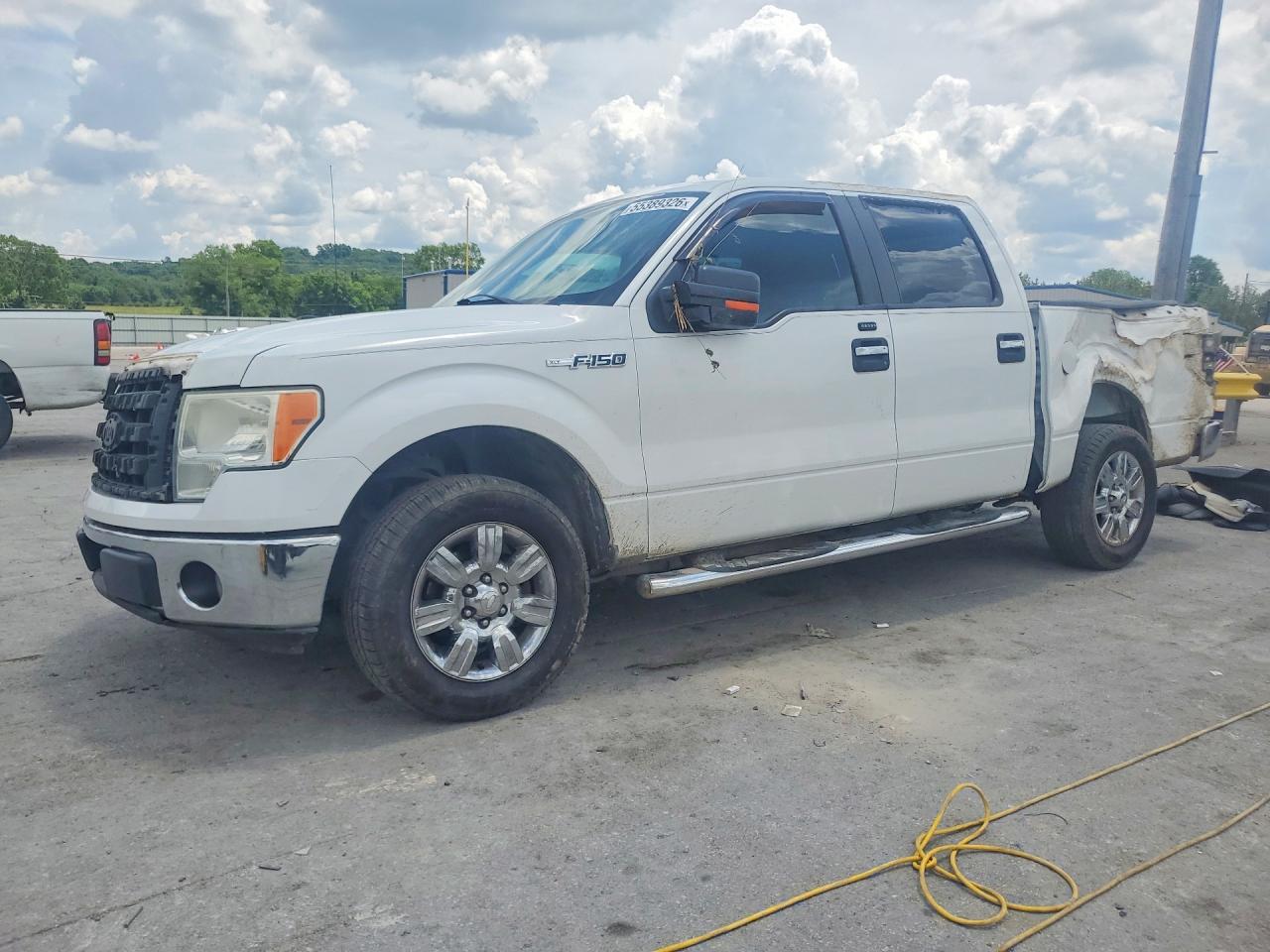 2009 Ford F150 Supercrew White vin: 1FTRW12849FB06704