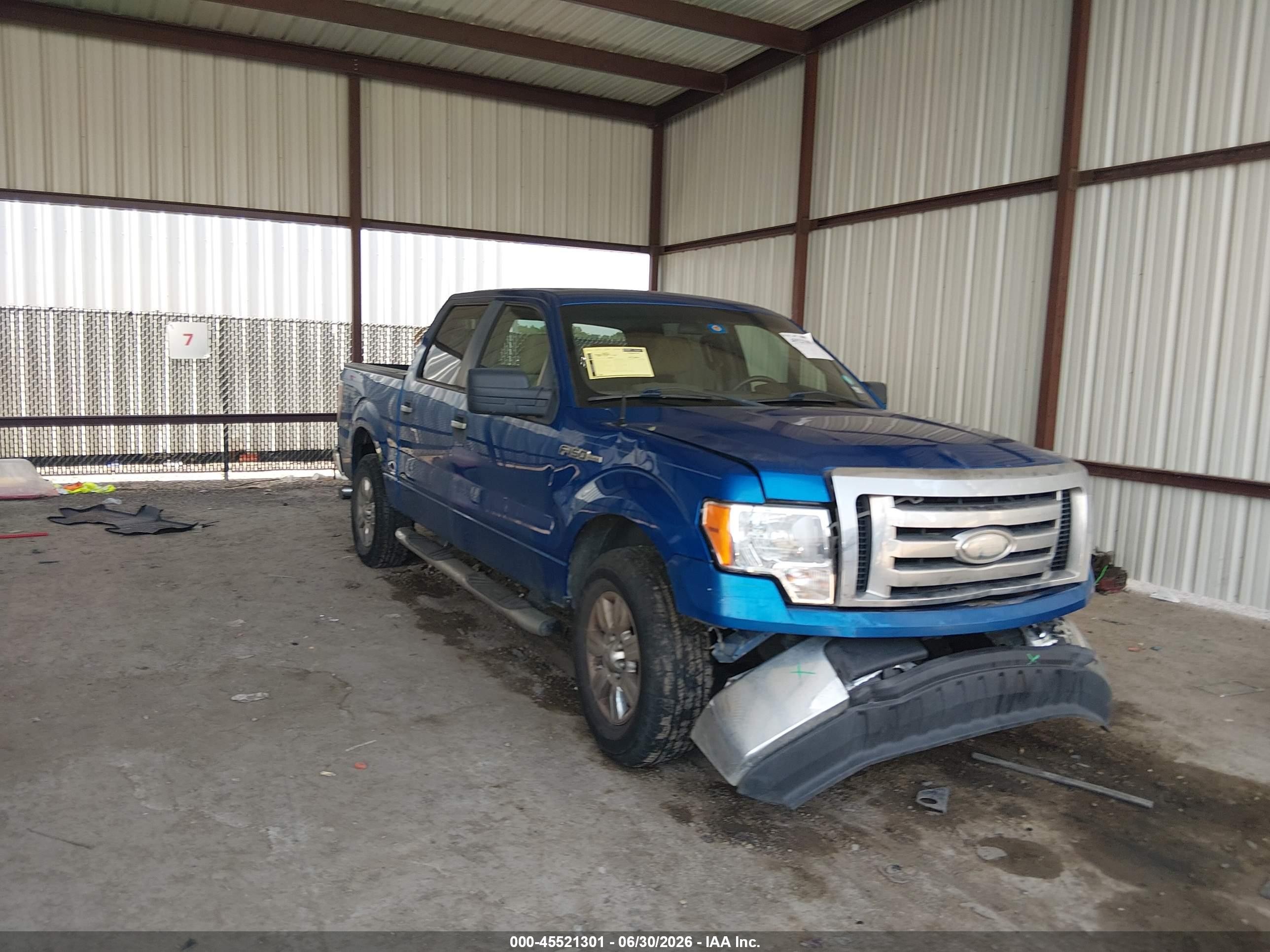 2009 Ford F-150 Xl/xlt Blue vin: 1FTRW12849FB12101