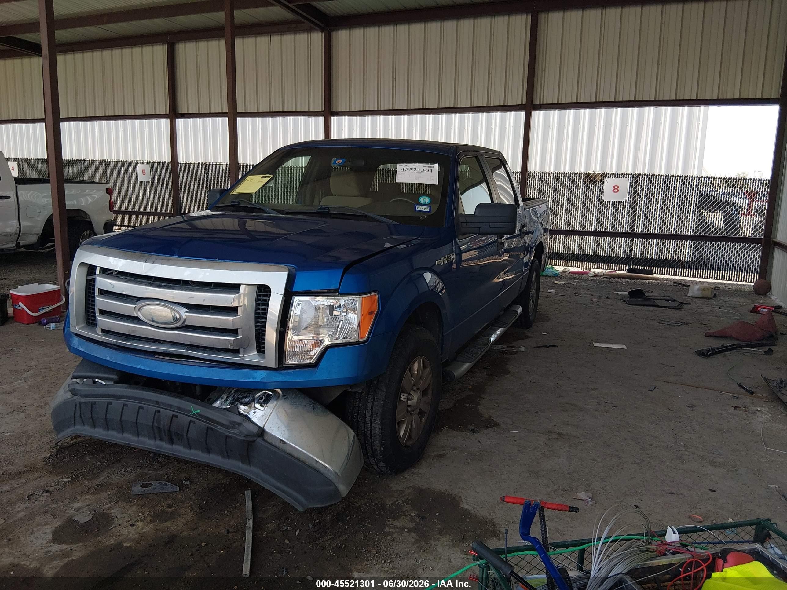 2009 Ford F-150 Xl/xlt Blue vin: 1FTRW12849FB12101