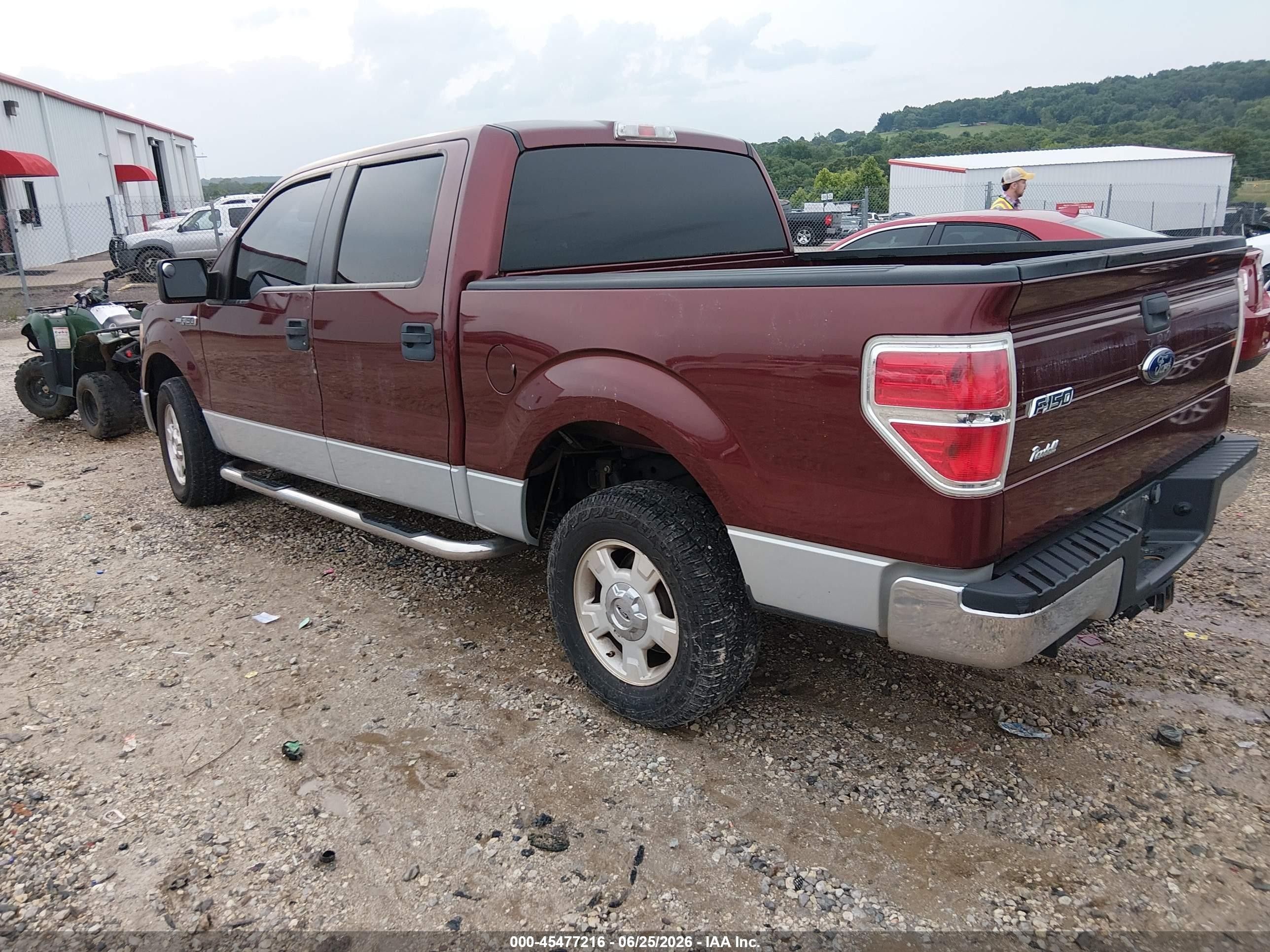 2009 Ford F-150 Xl/xlt Maroon vin: 1FTRW12879FA73097