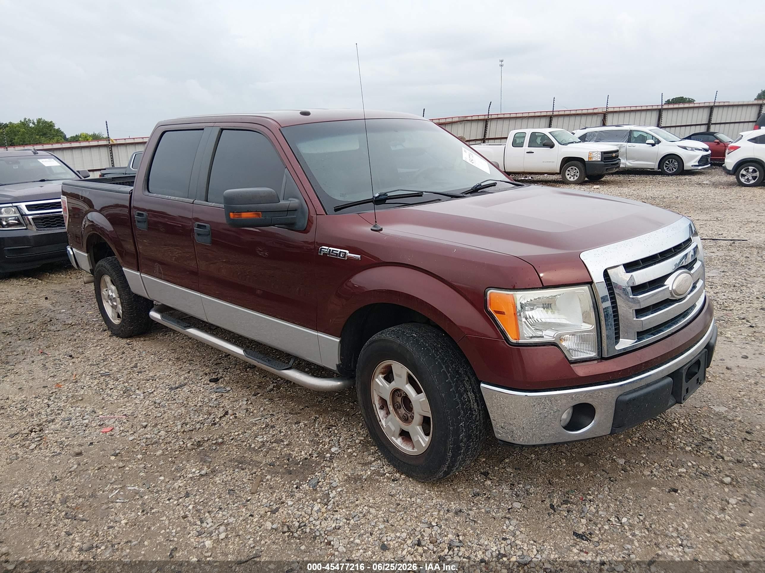 2009 Ford F-150 Xl/xlt Maroon vin: 1FTRW12879FA73097