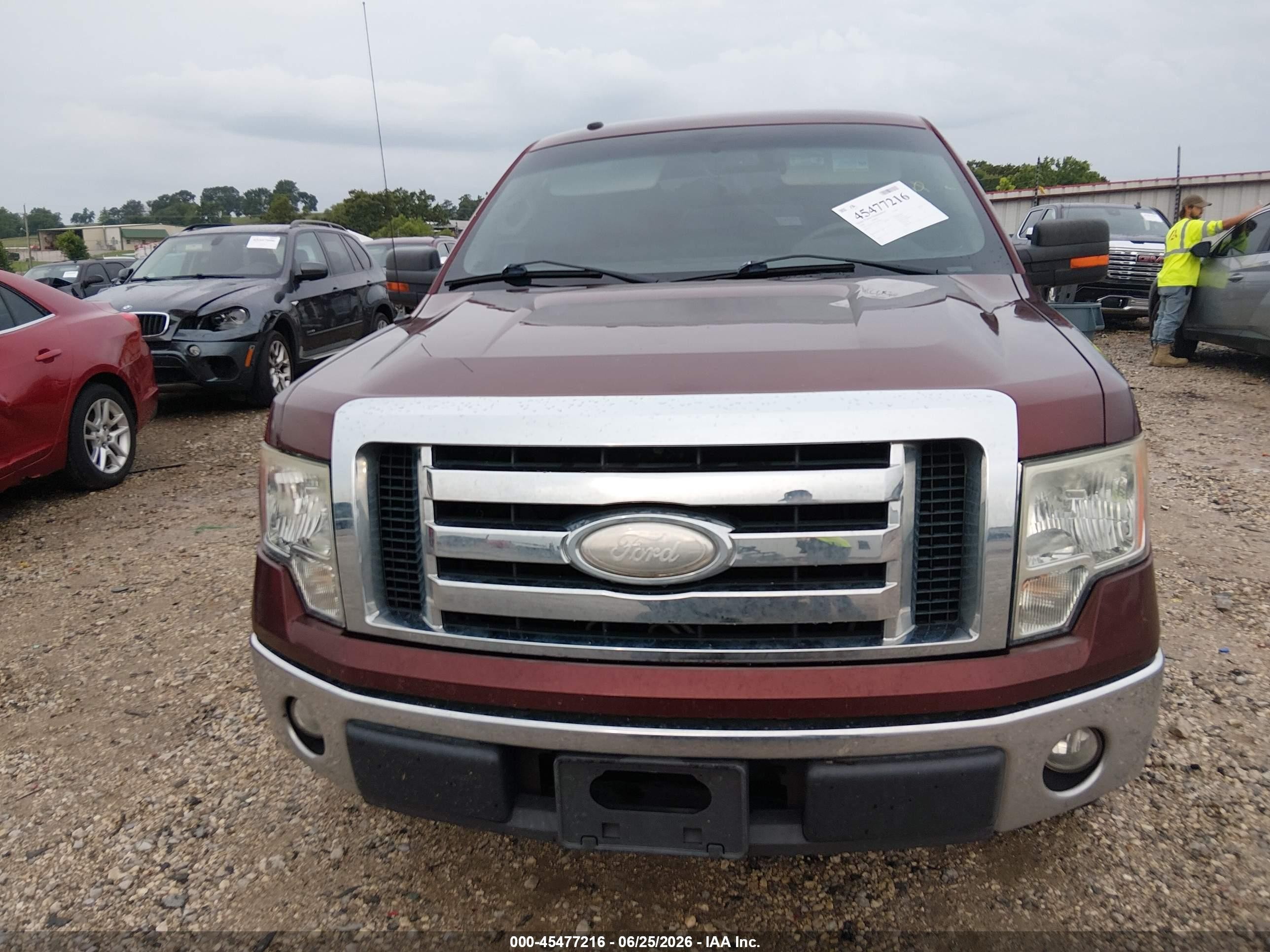 2009 Ford F-150 Xl/xlt Maroon vin: 1FTRW12879FA73097