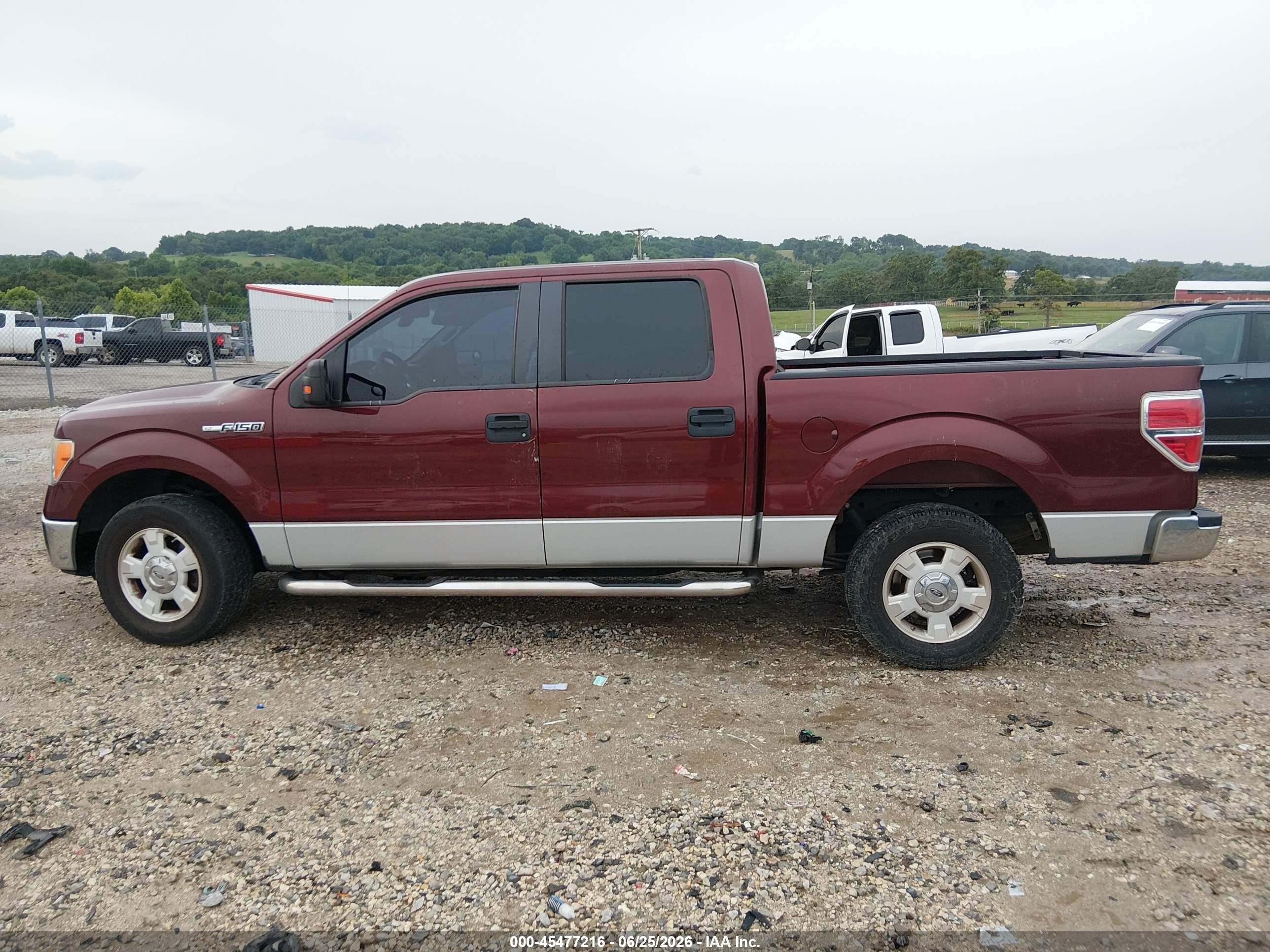 2009 Ford F-150 Xl/xlt Maroon vin: 1FTRW12879FA73097