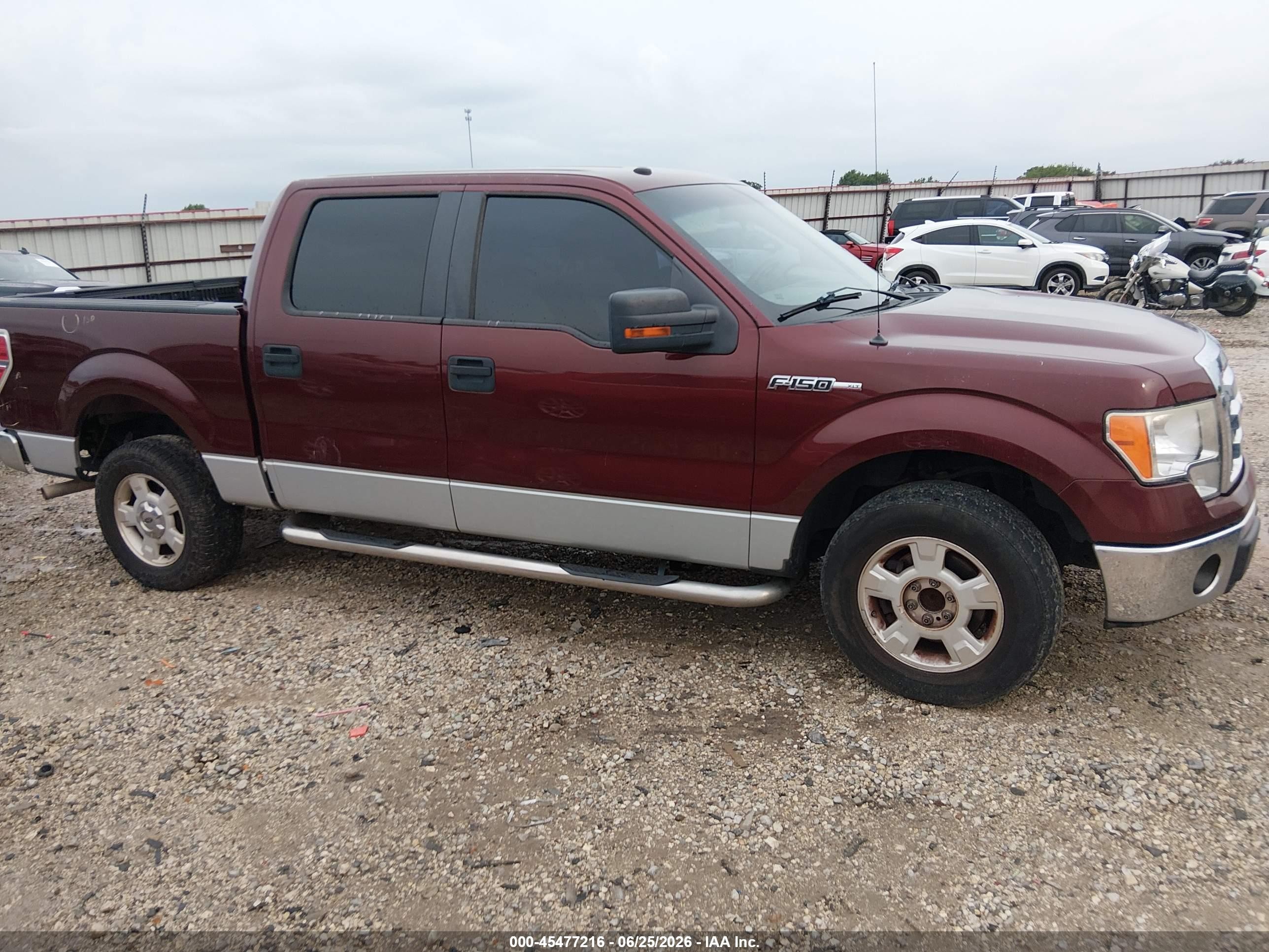 2009 Ford F-150 Xl/xlt Maroon vin: 1FTRW12879FA73097
