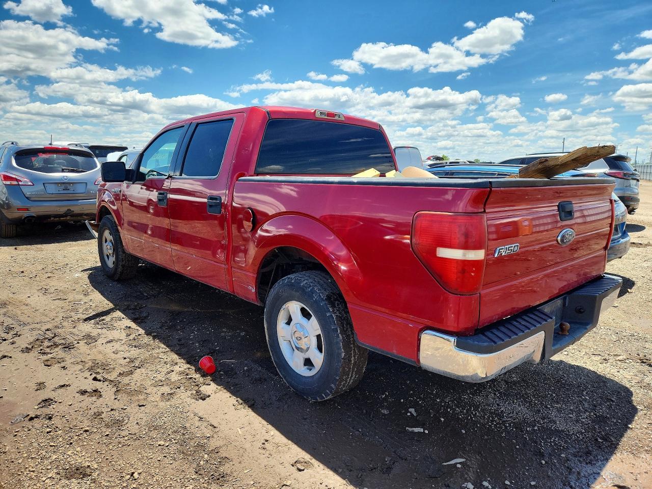 2009 Ford F150 Supercrew Красный vin: 1FTRW12889FA55353