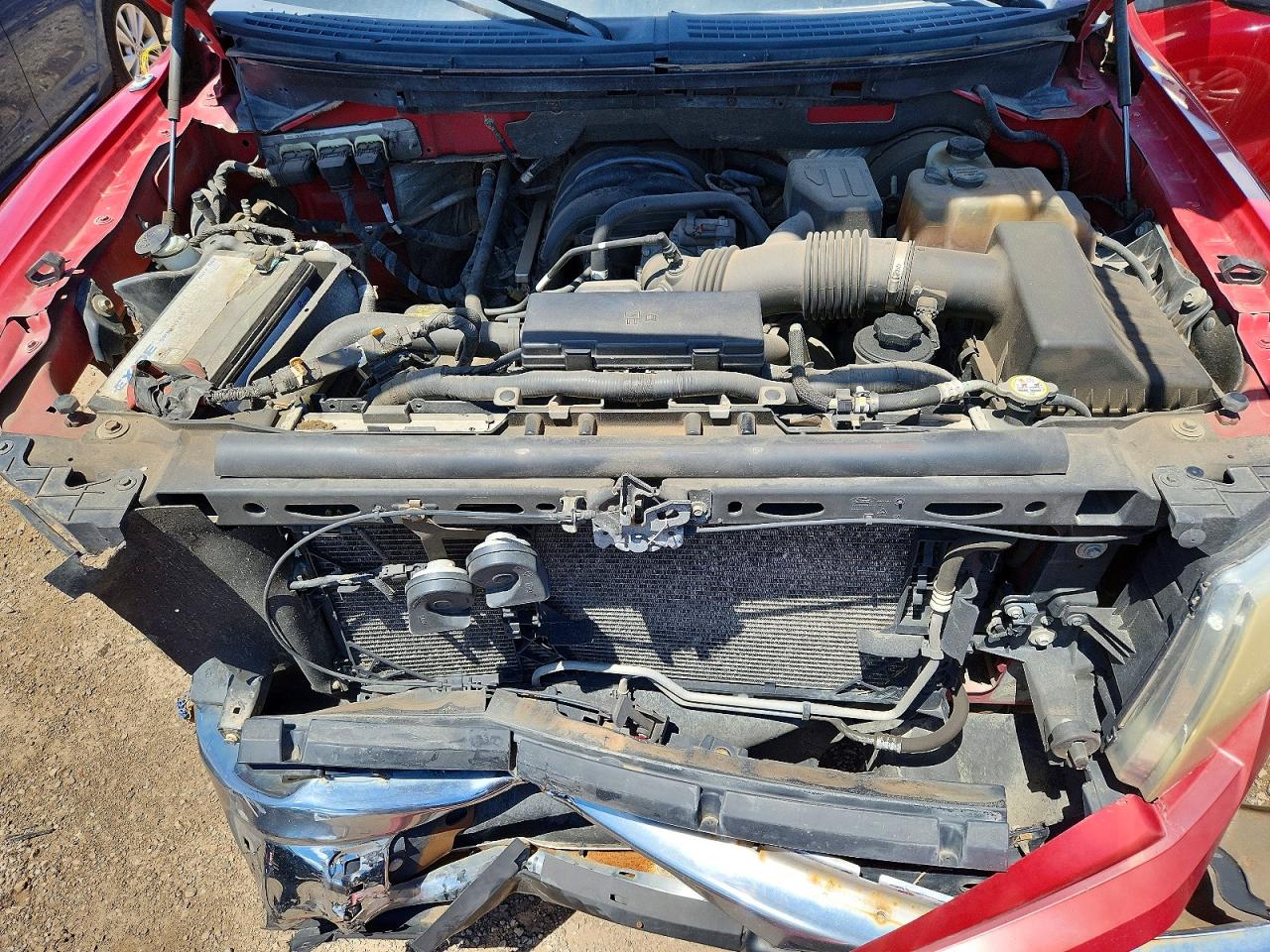2009 Ford F150 Supercrew Красный vin: 1FTRW12889FA55353