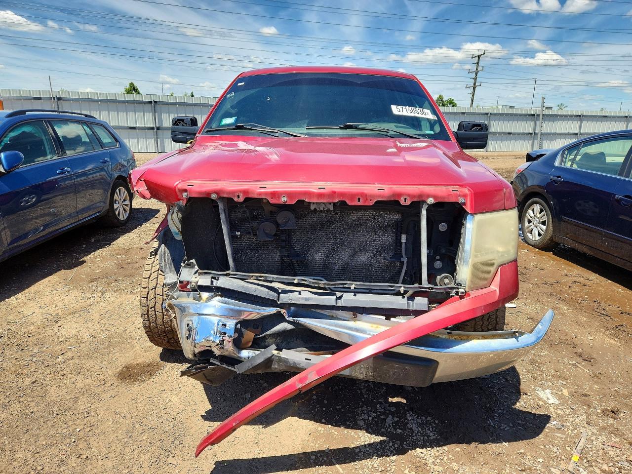 2009 Ford F150 Supercrew Красный vin: 1FTRW12889FA55353