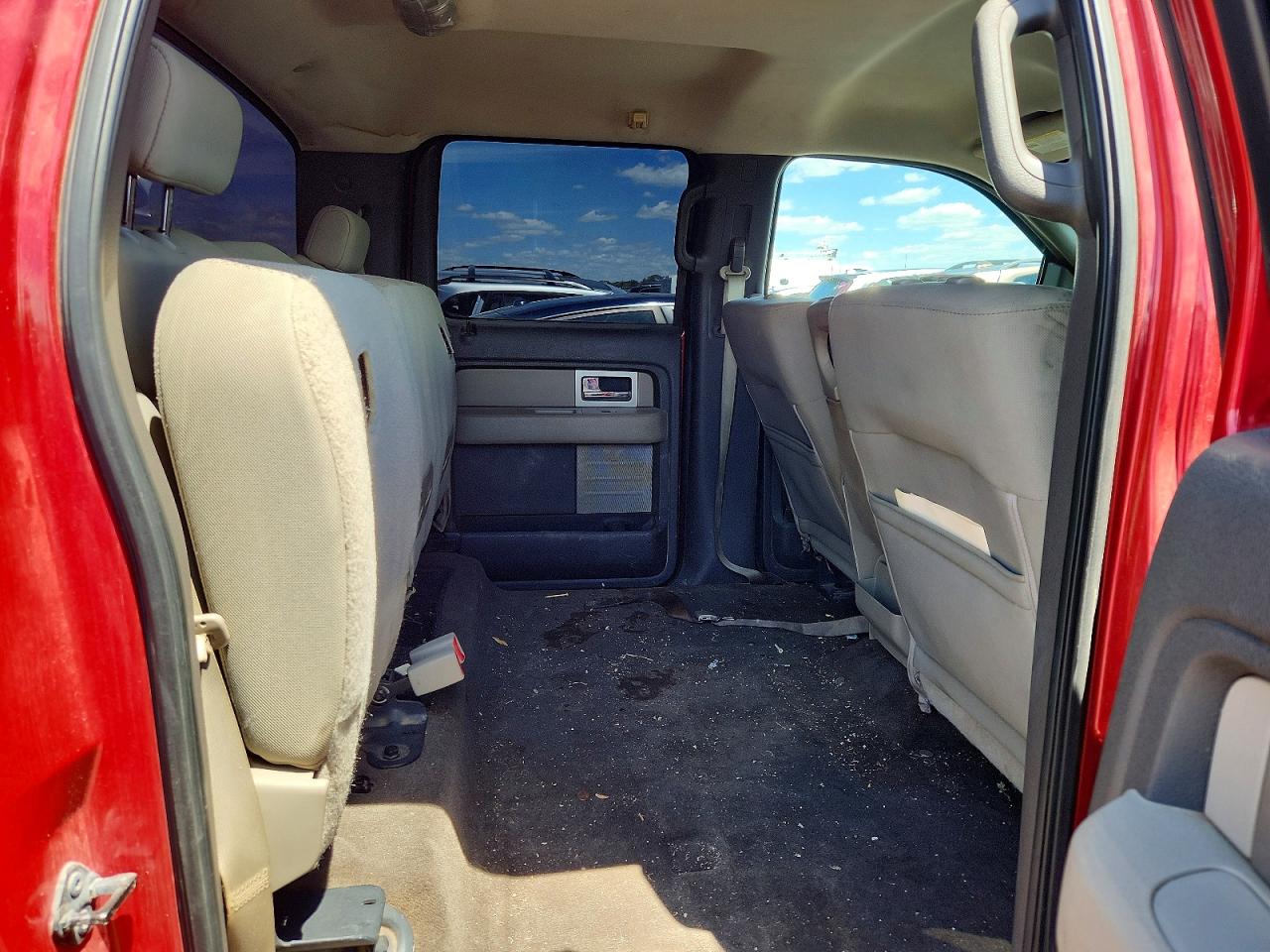 2009 Ford F150 Supercrew Красный vin: 1FTRW12889FA55353
