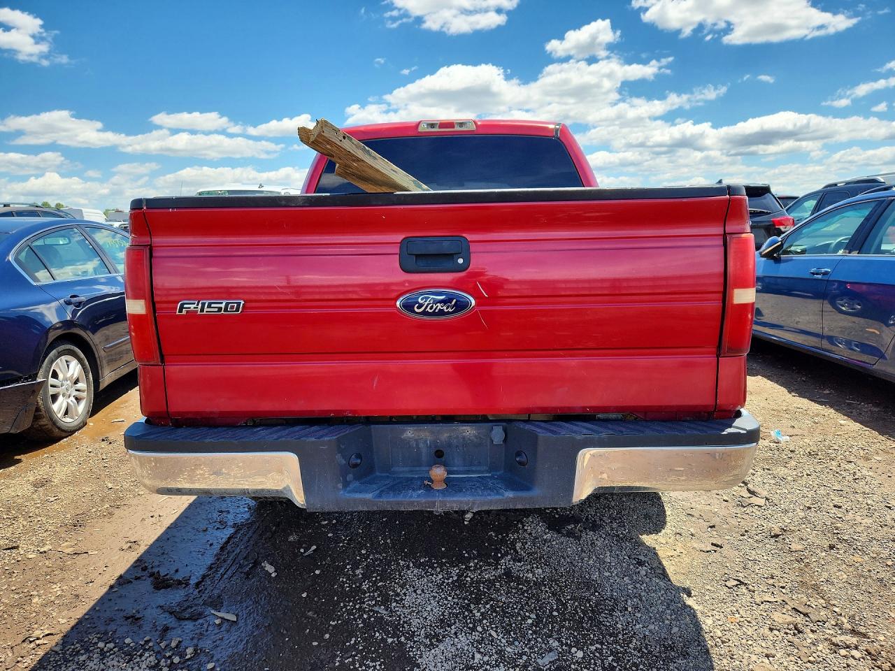 2009 Ford F150 Supercrew Красный vin: 1FTRW12889FA55353
