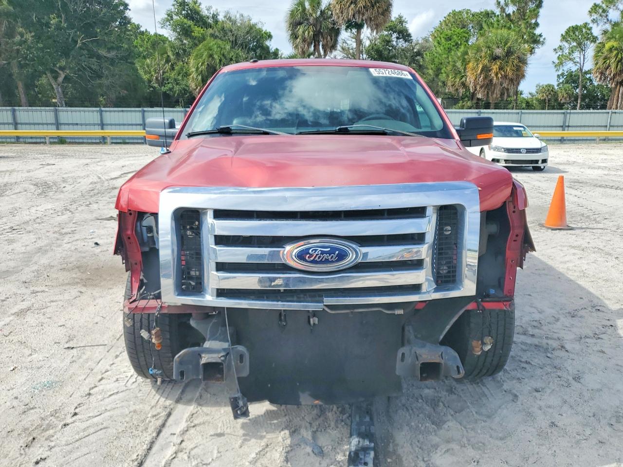 2009 Ford F150 Supercrew Red vin: 1FTRW12889FB11310