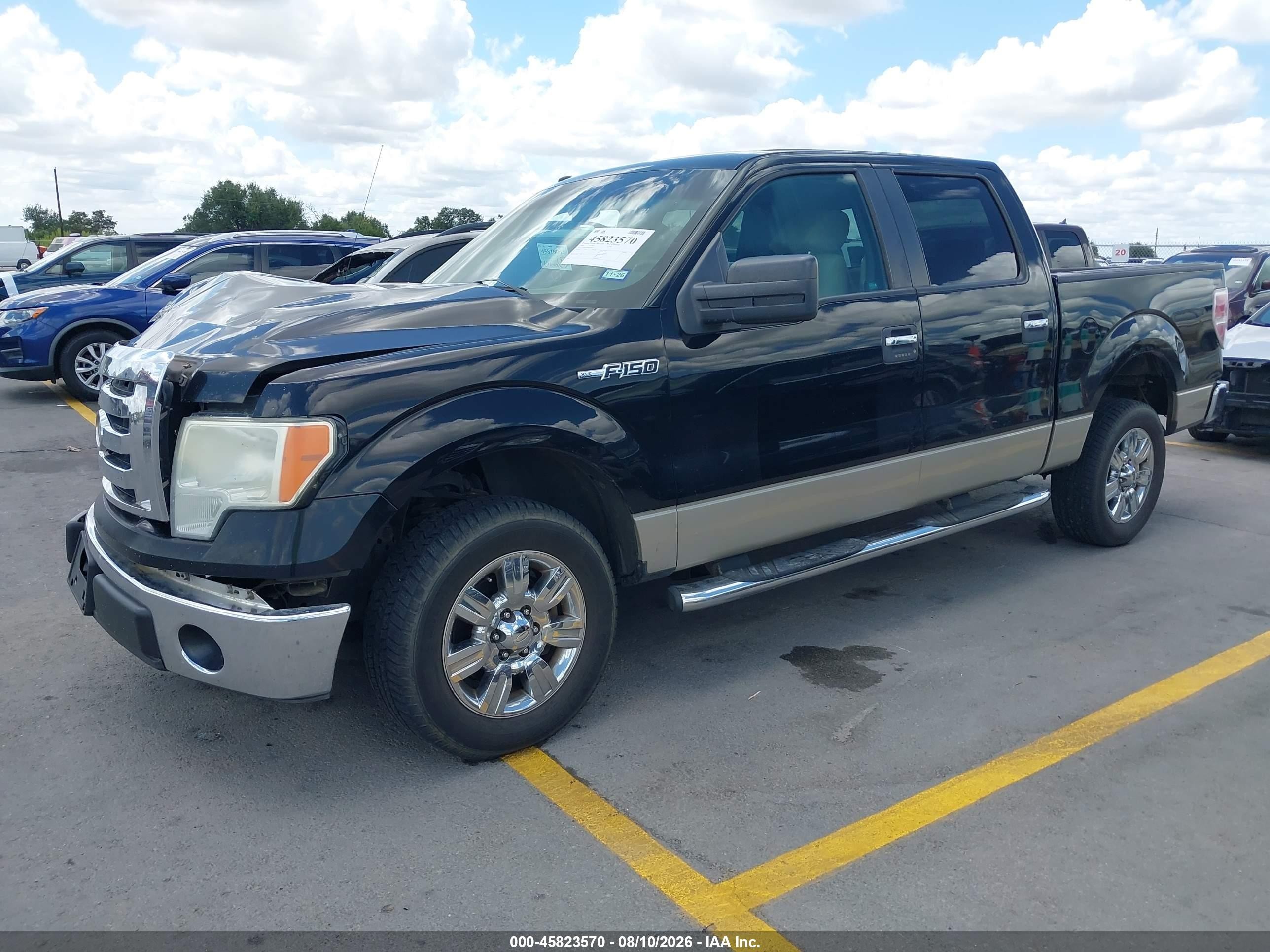 2009 Ford F-150 Xl/xlt Black vin: 1FTRW12899FA46354