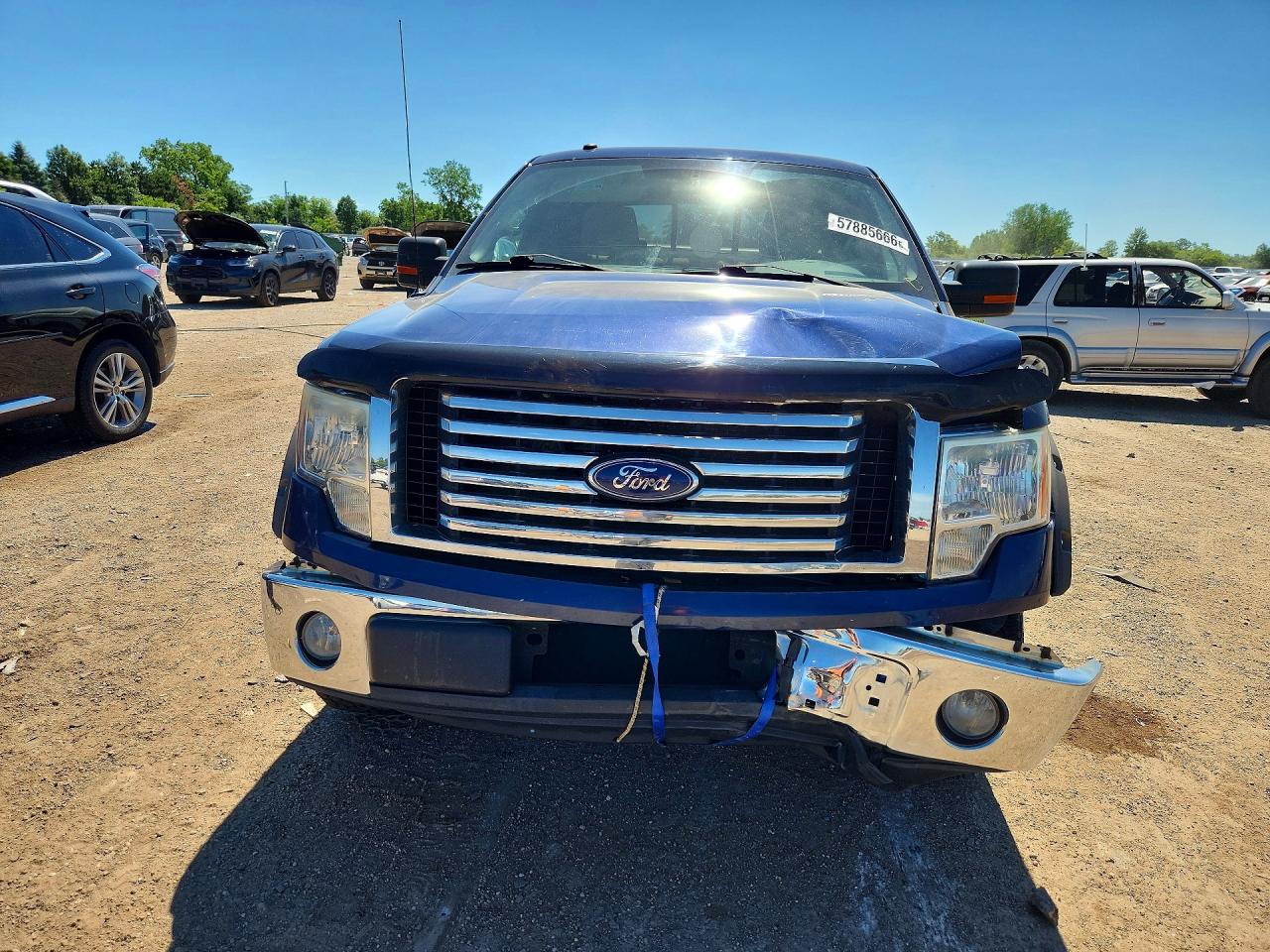 2009 Ford F150 Supercrew Blue vin: 1FTRW12899FB19738