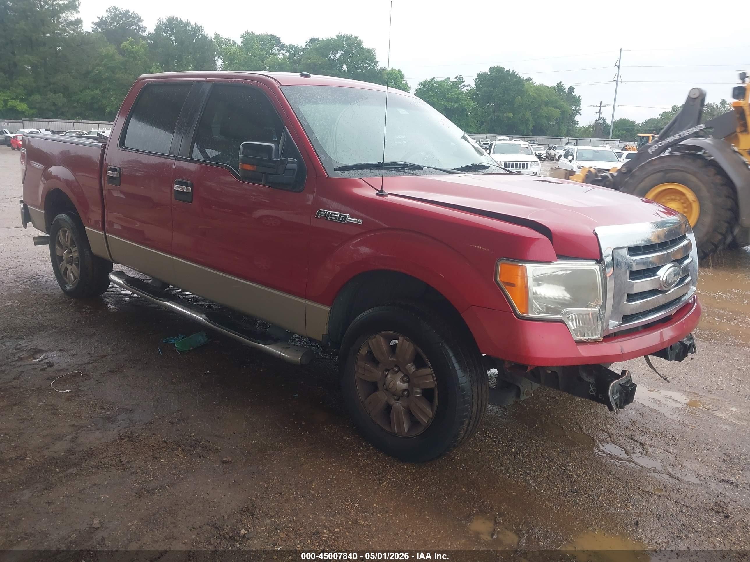2009 Ford F-150 Xl/xlt Red vin: 1FTRW128X9FA80030