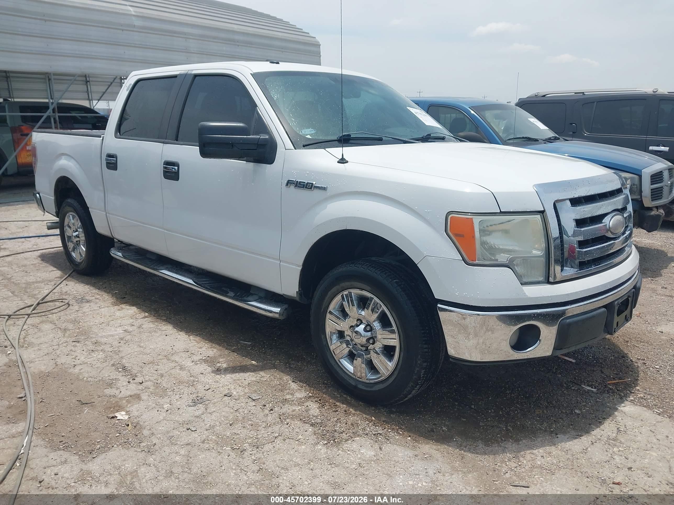 2009 Ford F-150 Xlt White vin: 1FTRW128X9KC75116